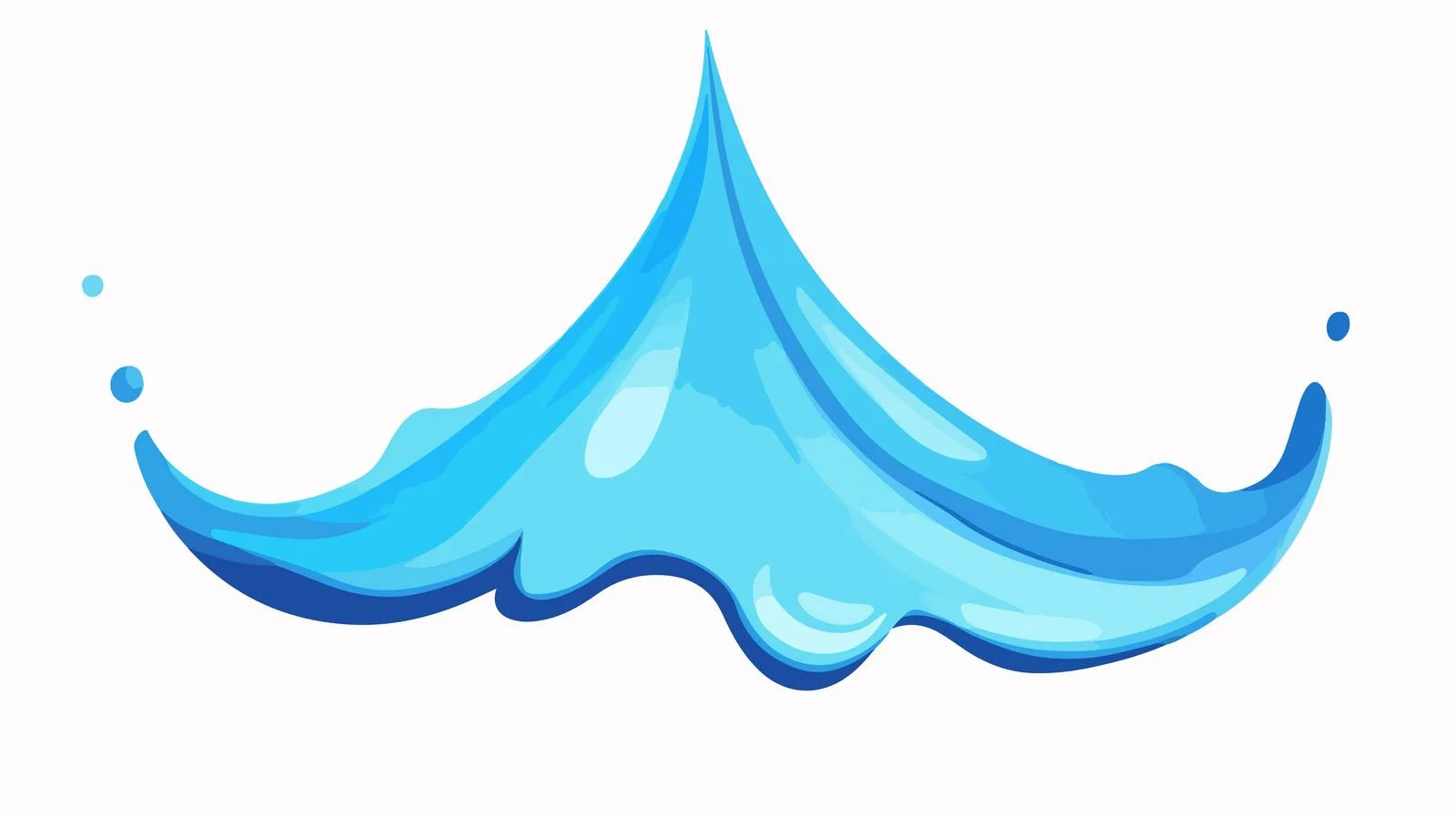 Water Splash Cartoon Icon Vector — free download from Dotvec