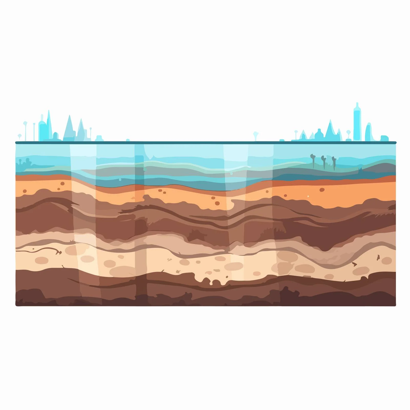 Marine Water Soaked Soil Layers Refreshed — free download from Dotvec