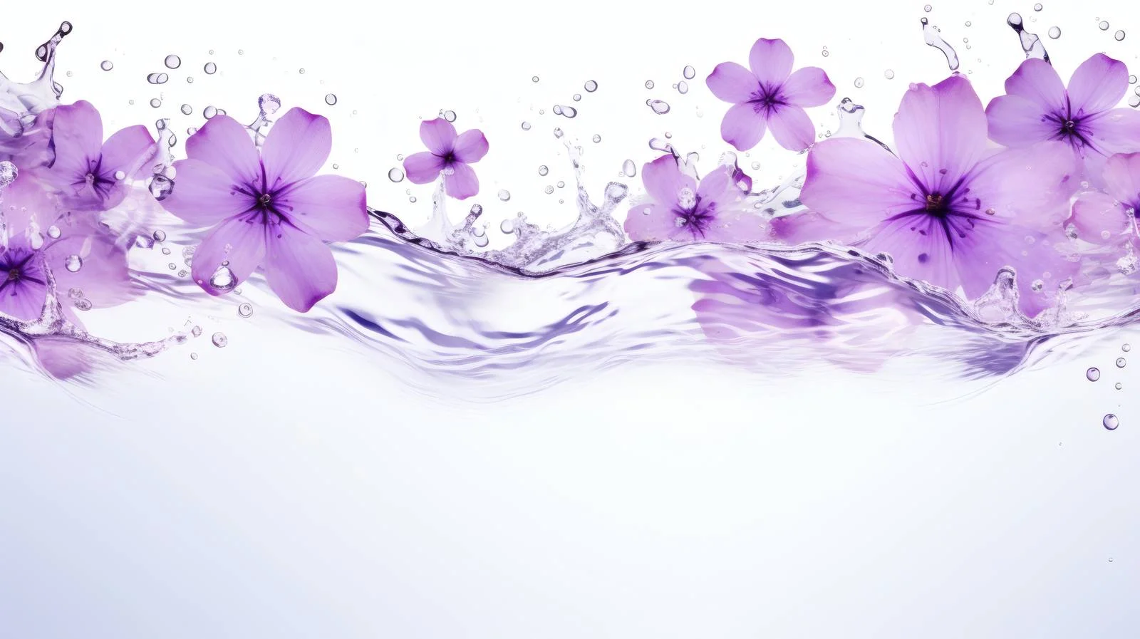 Elegant Water Background with Purple Blossoms — free download from Dotvec