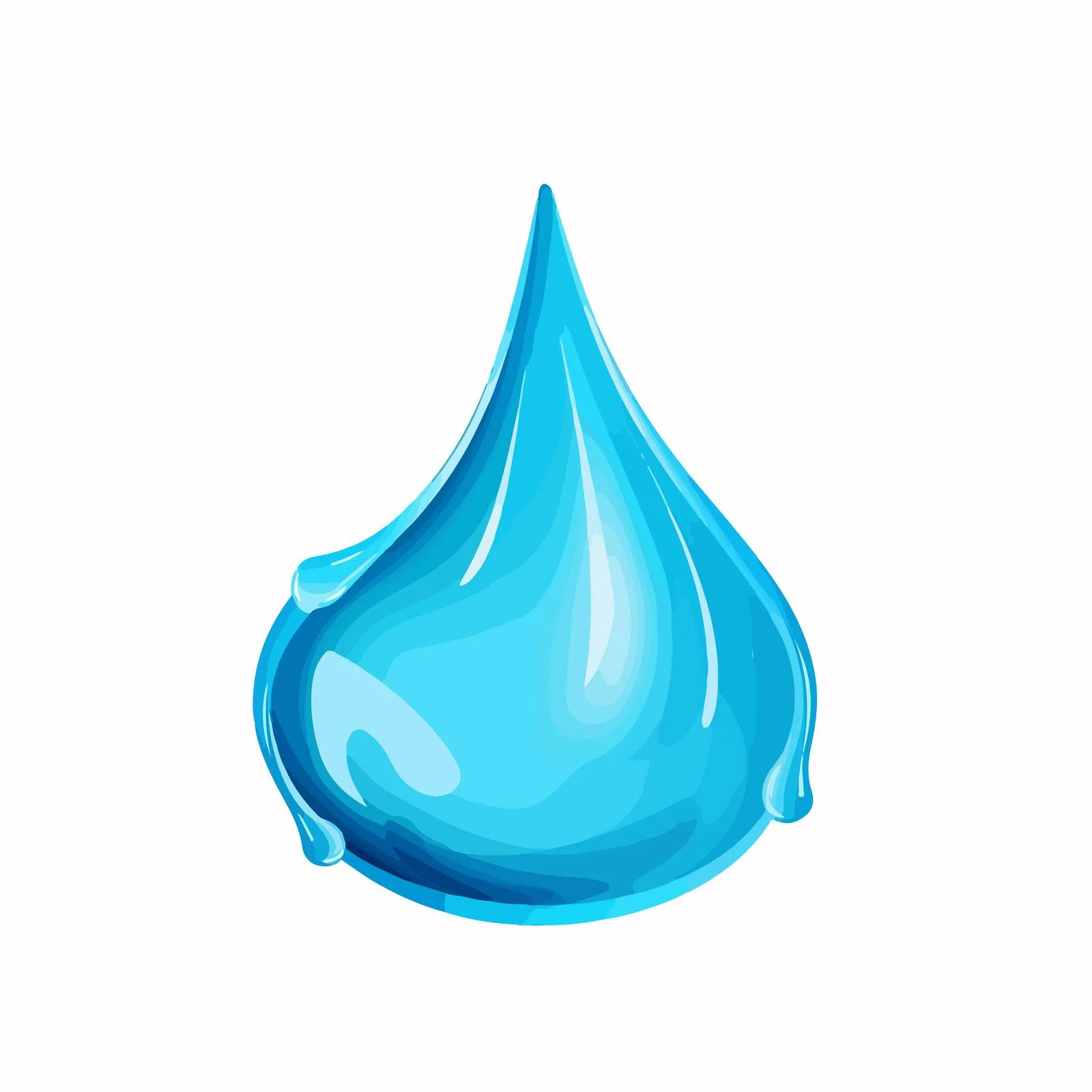 Elegant Water Droplet Cascading Downward — free download from Dotvec