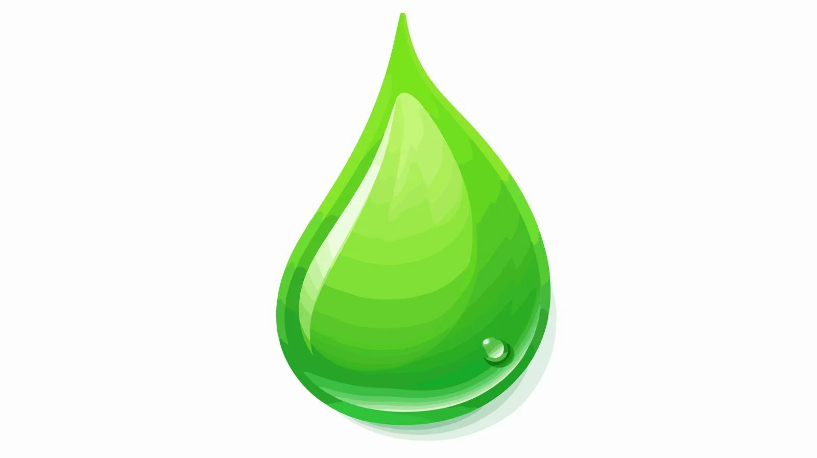 Green Water Droplet Icon — free download from Dotvec