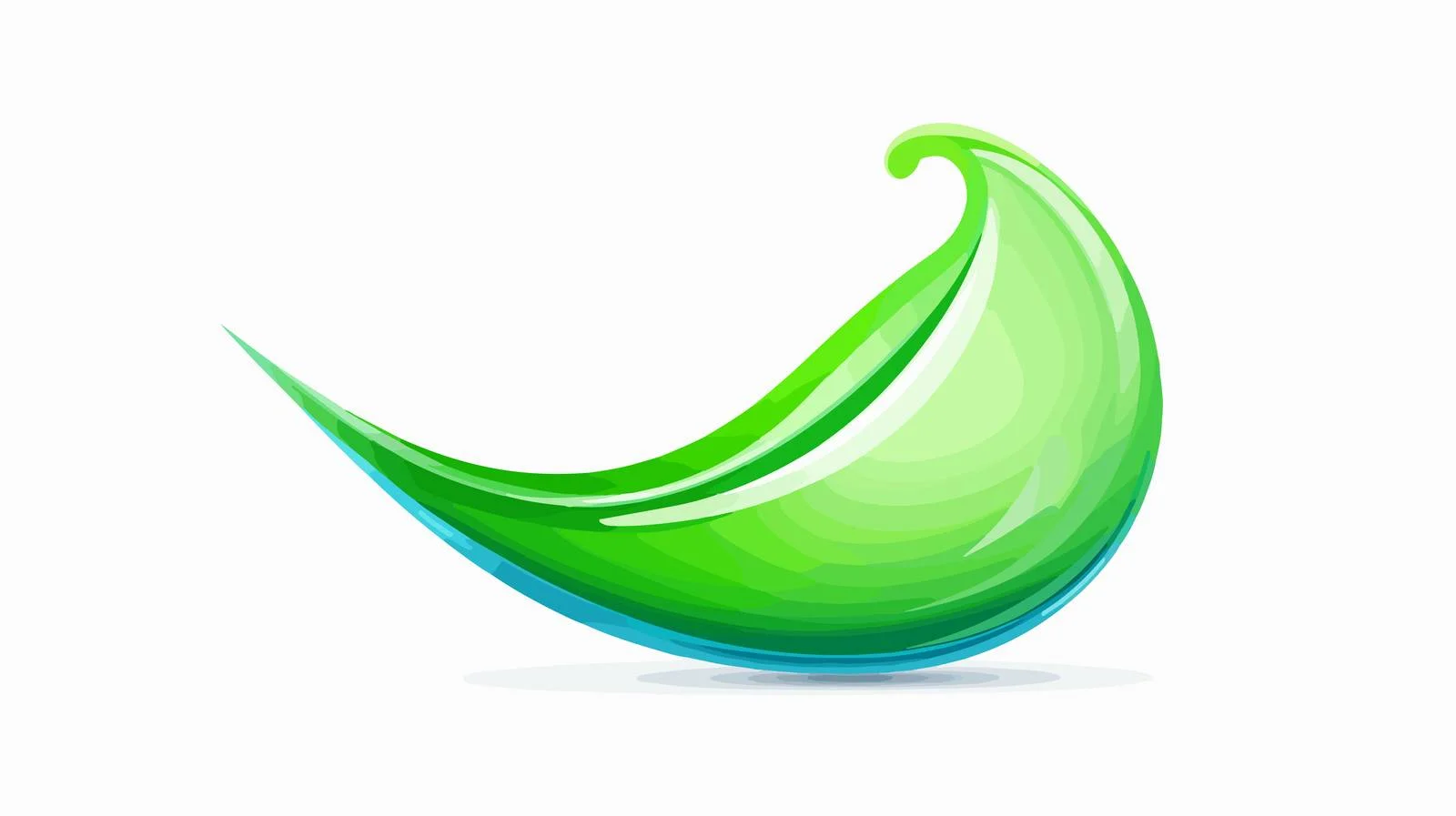 Green Water Droplet Icon — free download from Dotvec