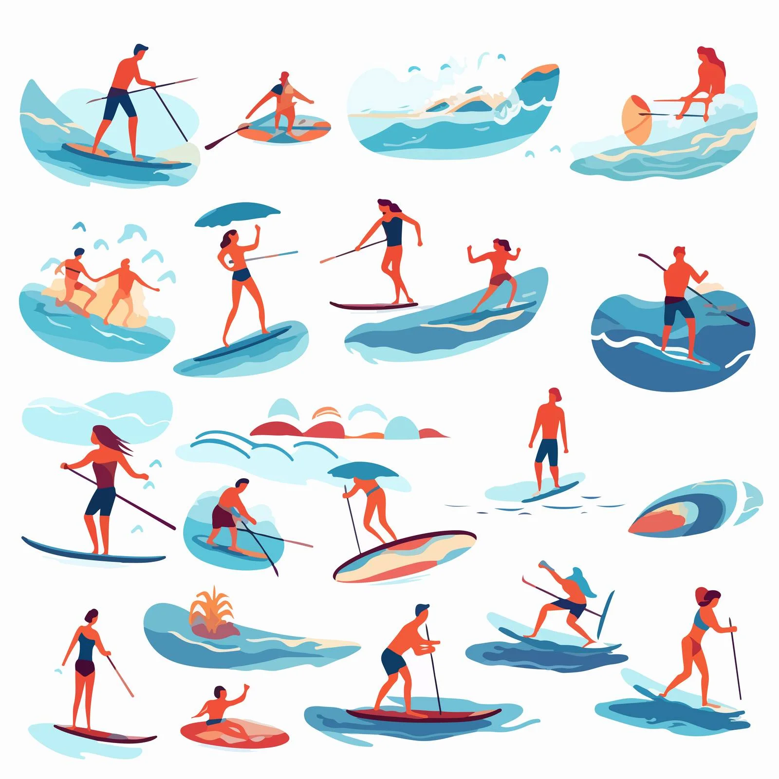 Adventure Water Sports: Riding and Surfing — free download from Dotvec