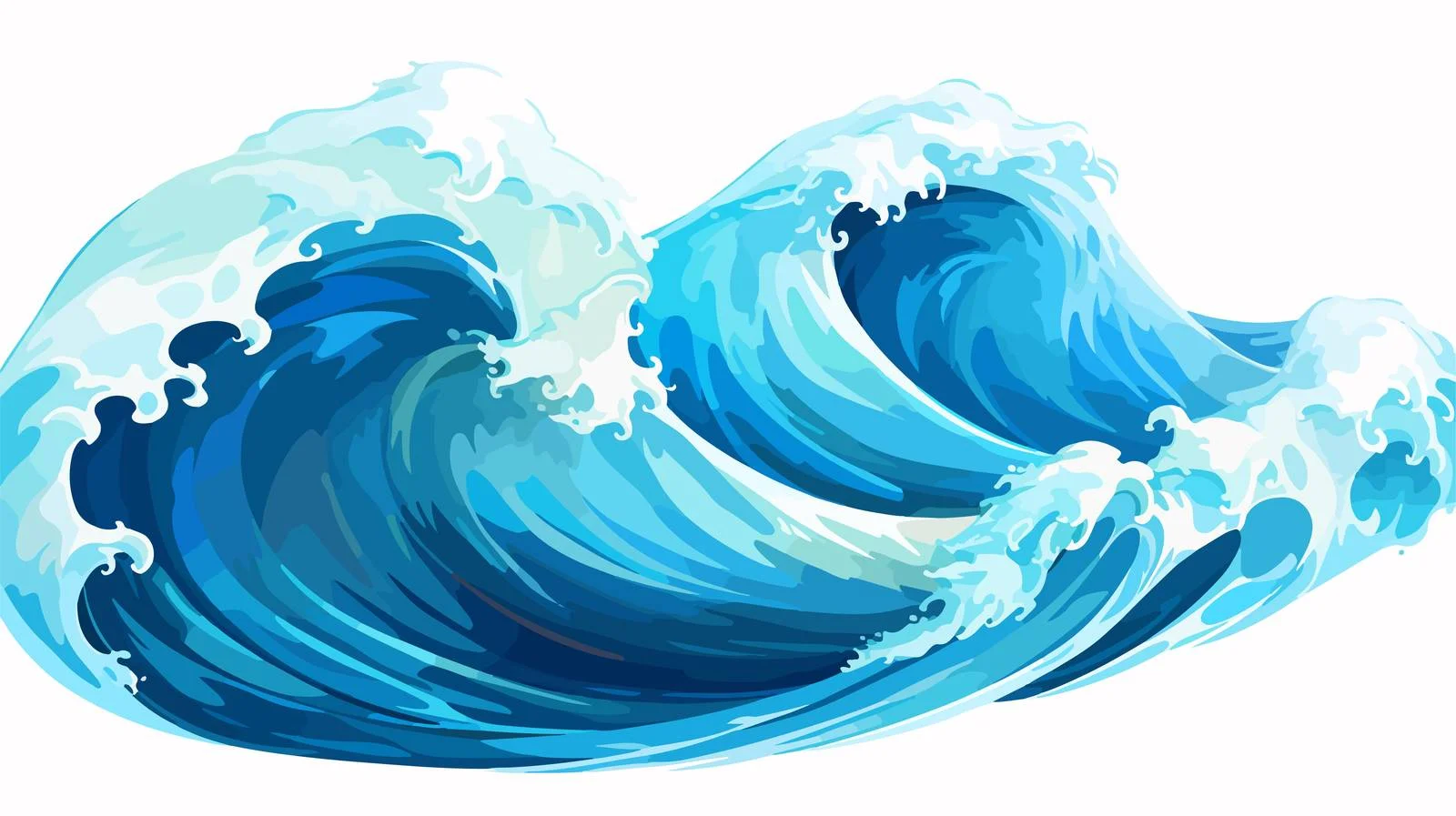 Ocean Wave Vector Illustration — free download from Dotvec