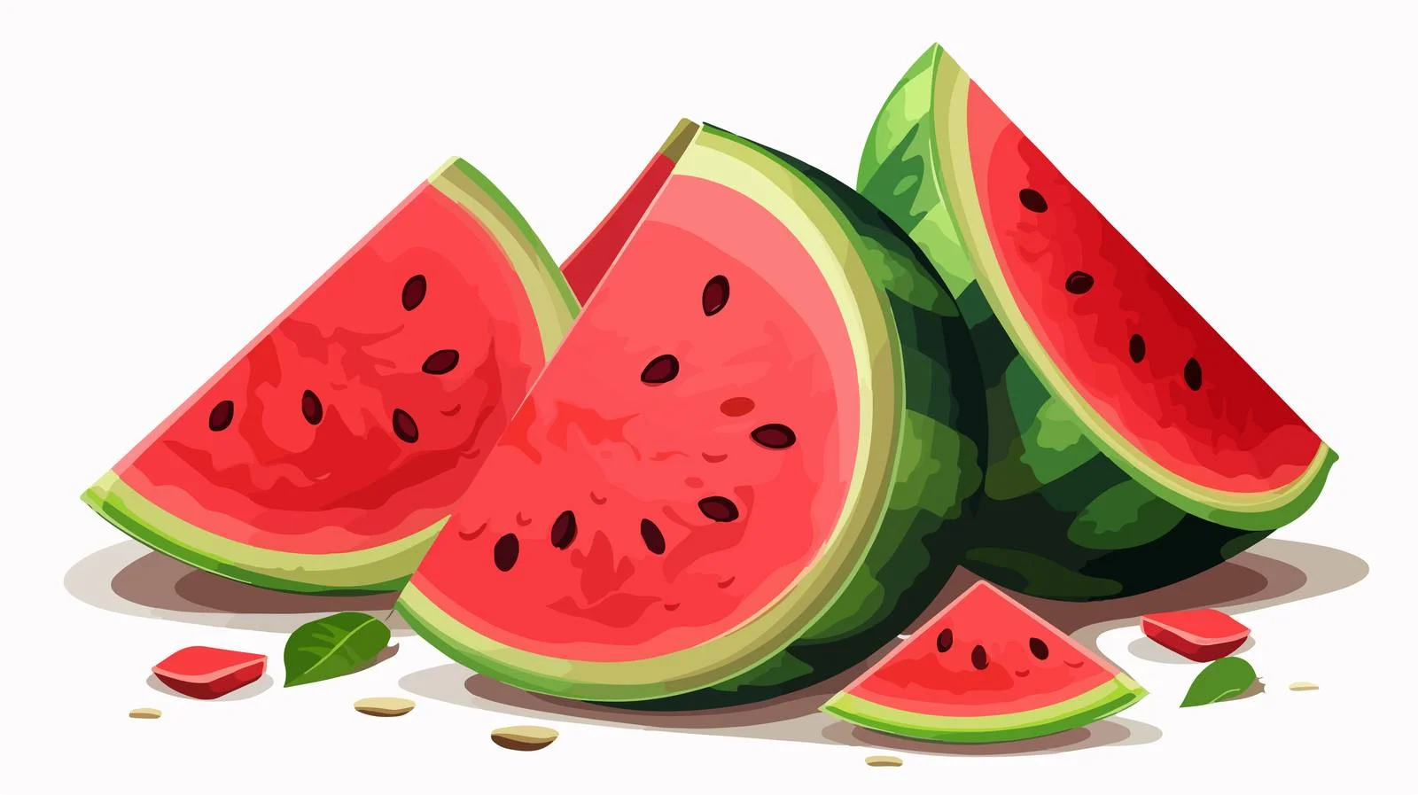 Fresh Watermelon Slices — free download from Dotvec