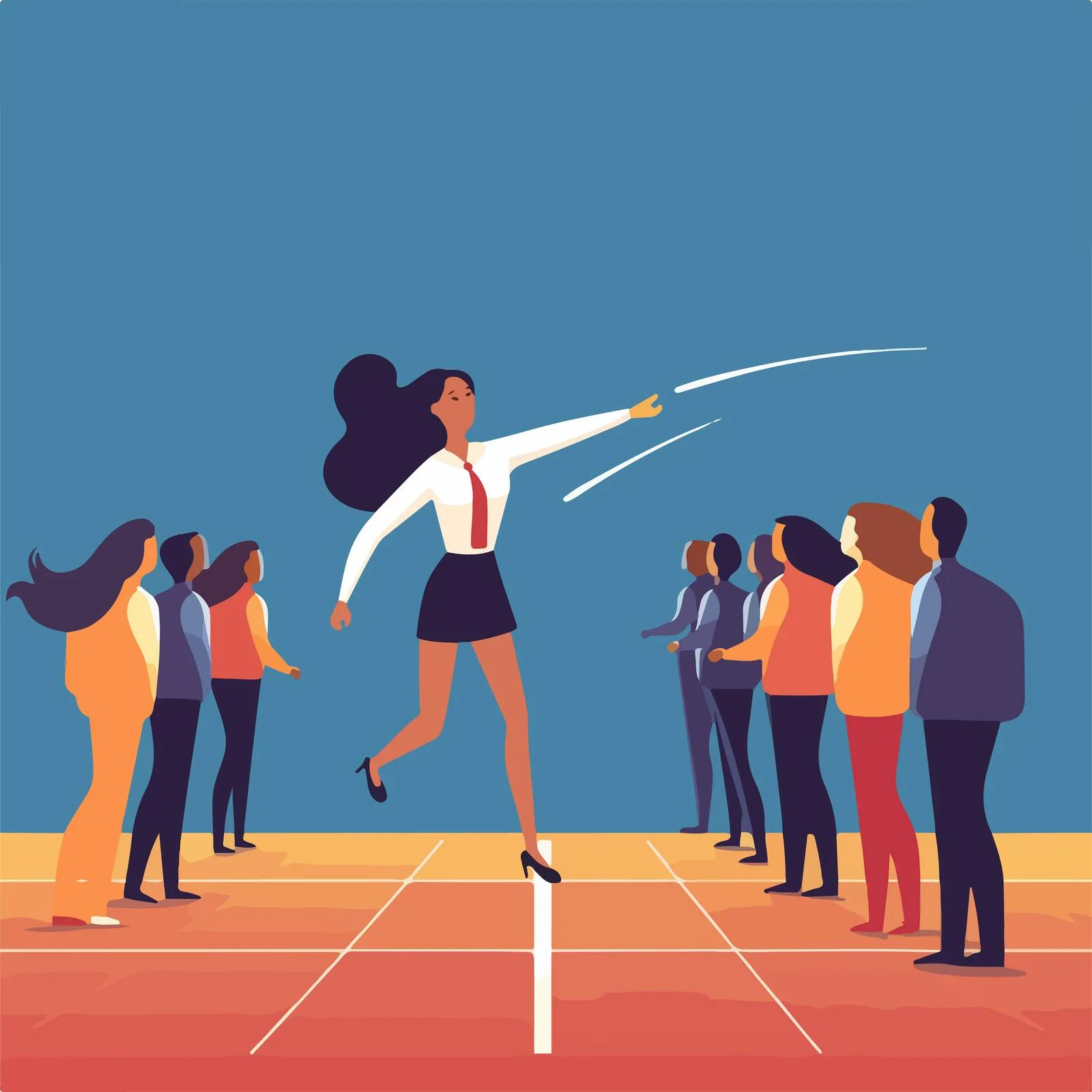 Individual declining competitive engagement with peers — free download from Dotvec