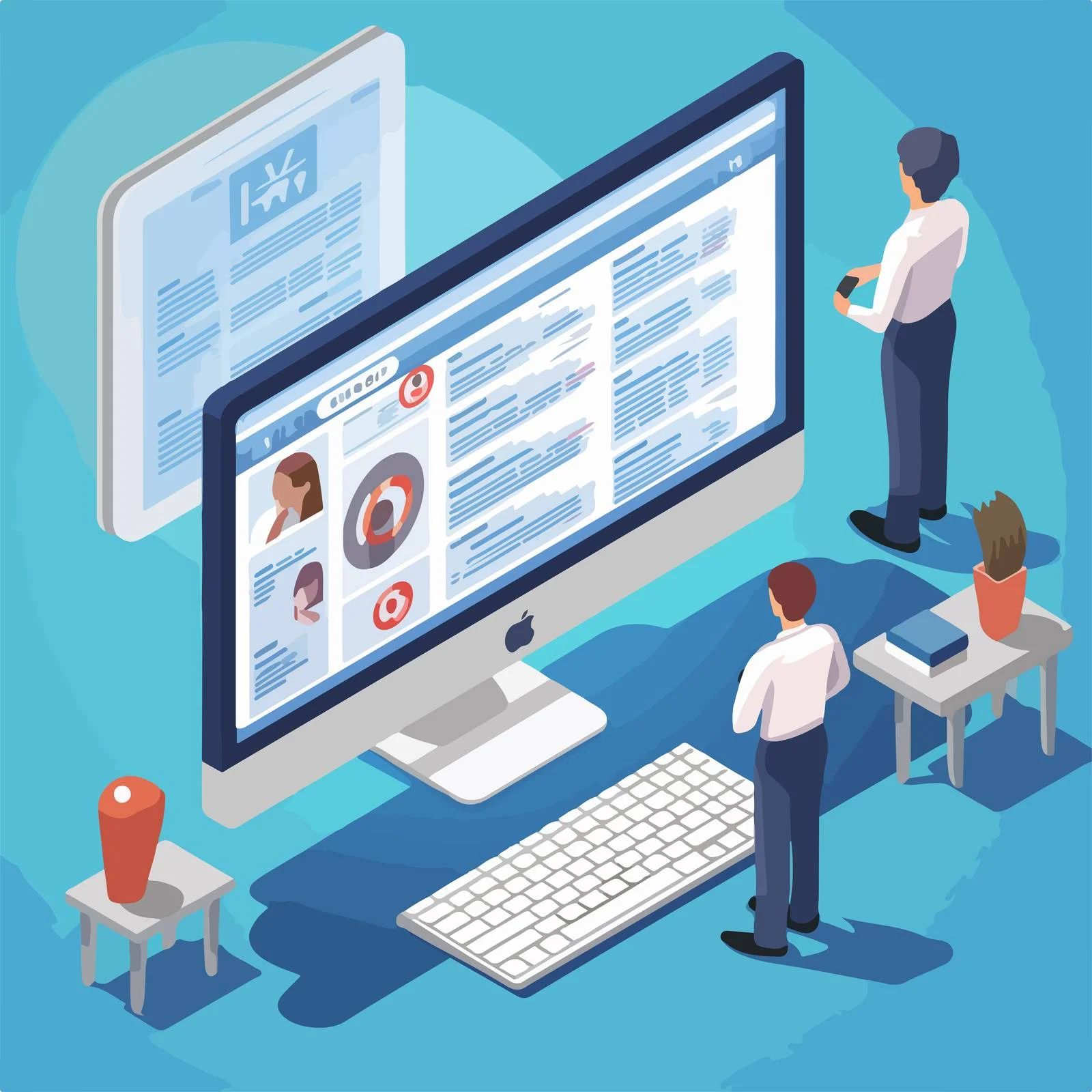 Modern Couple Standing in Urban Setting — free download from Dotvec