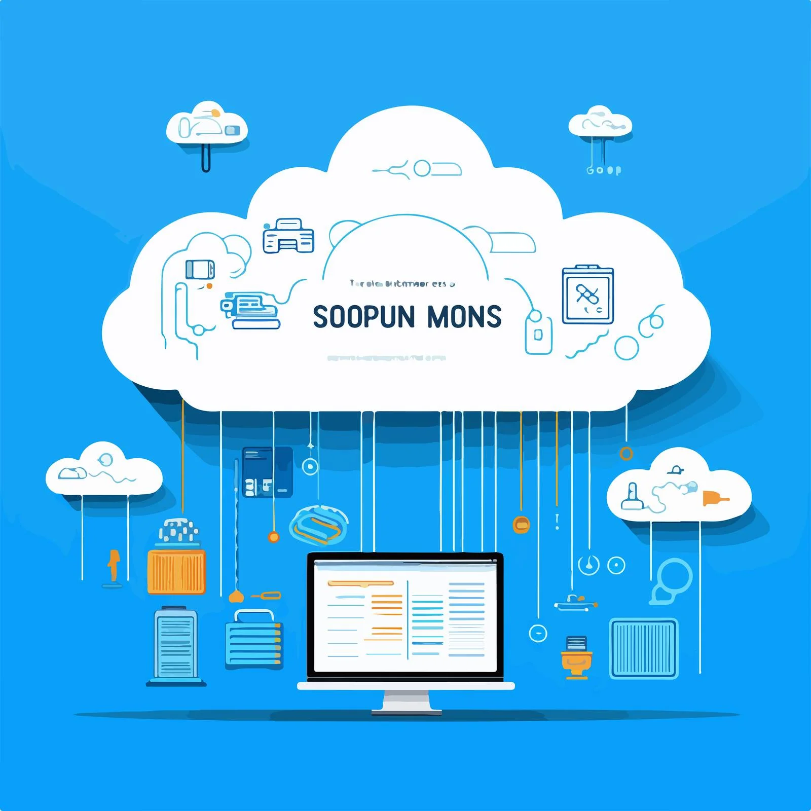 Modern Web Banner Design with Networked Electronics — free download from Dotvec