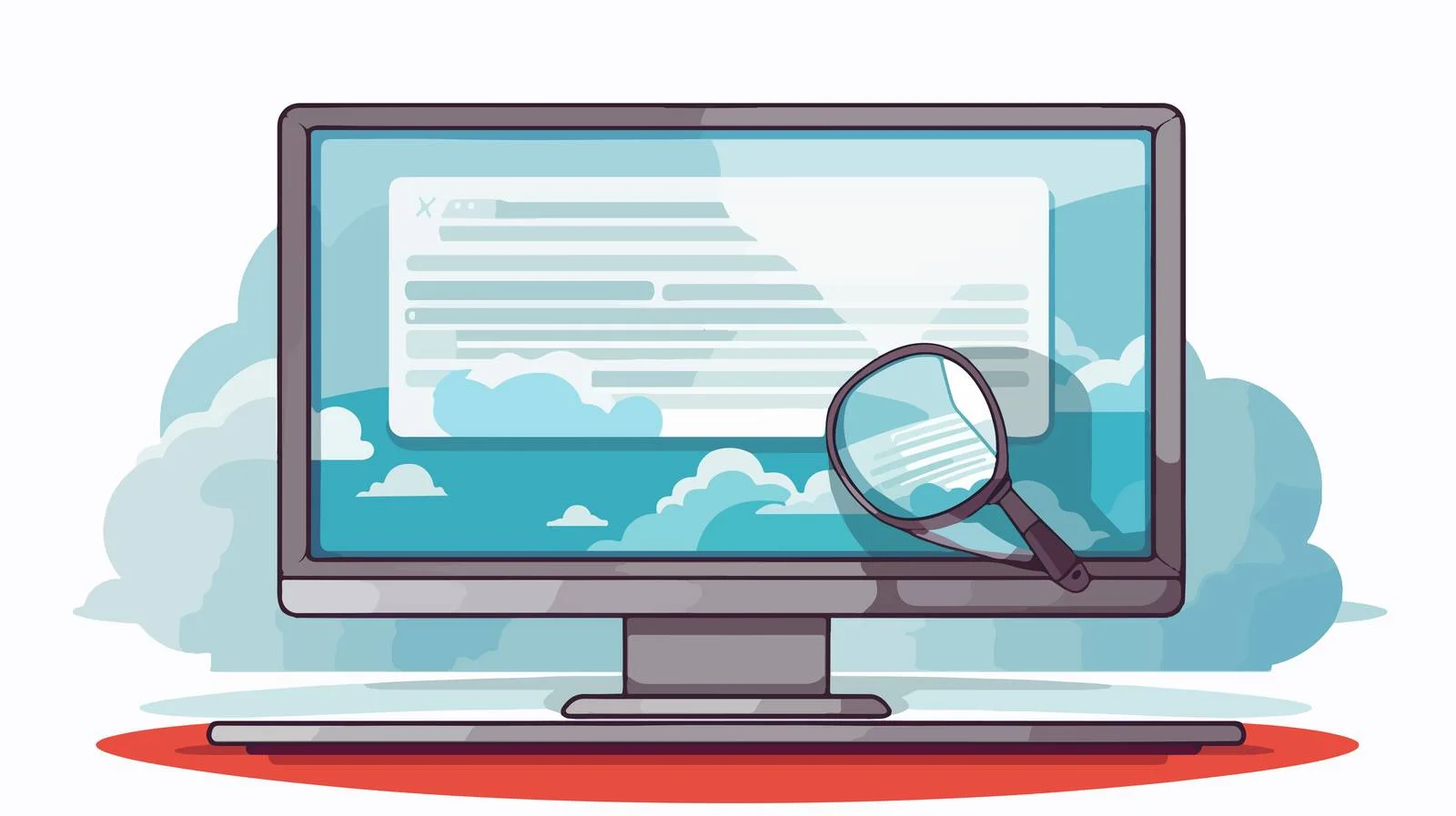 Computer Browser Vector Display — free download from Dotvec