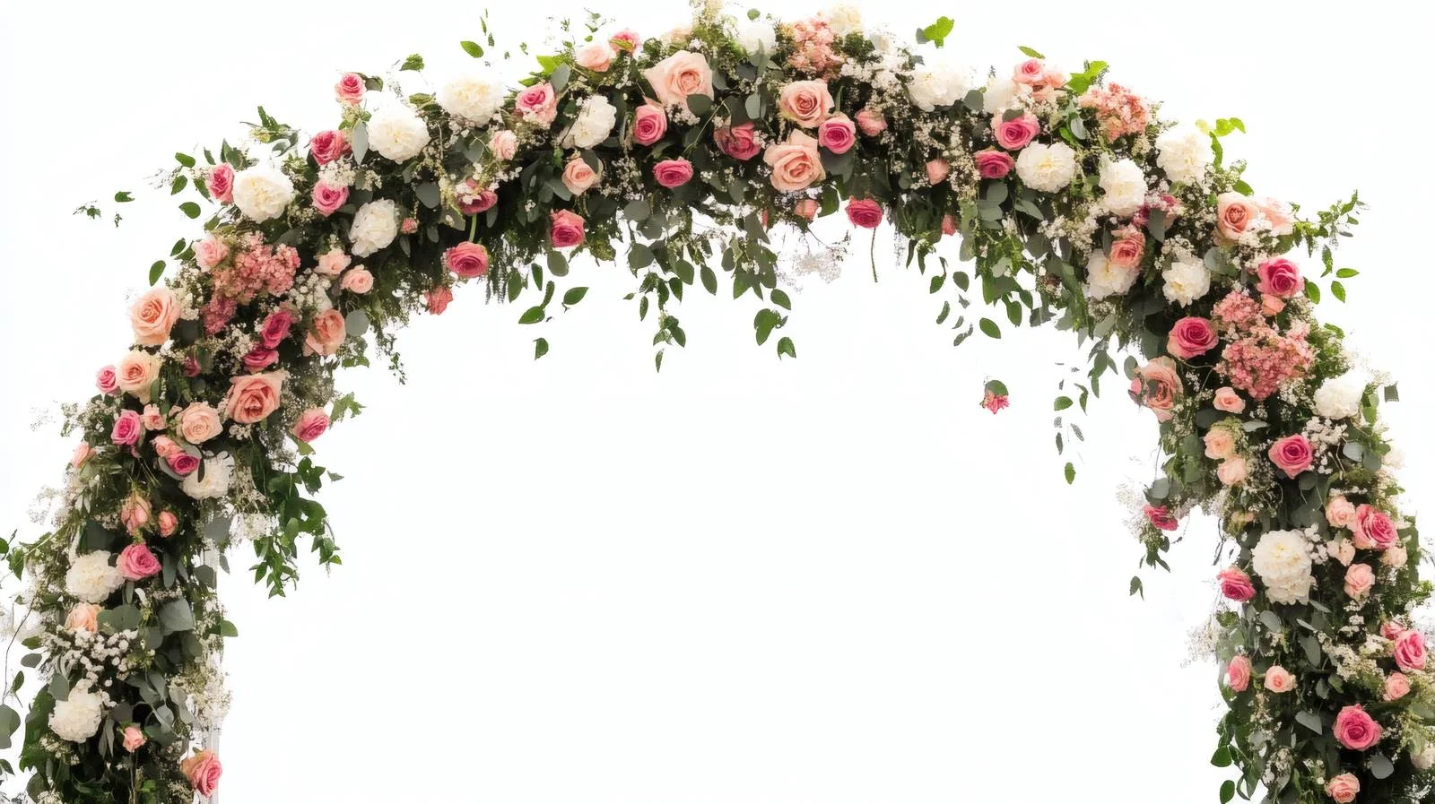 Elegant Wedding Arch Floral Decoration White — free download from Dotvec