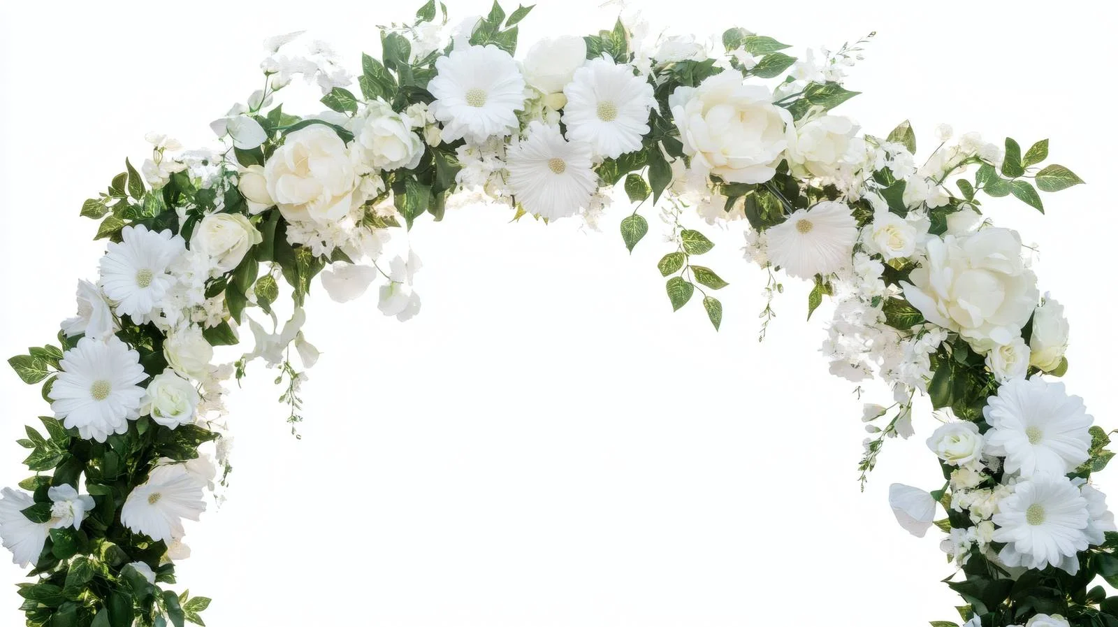 Elegant Wedding Arch White Flower Design — free download from Dotvec