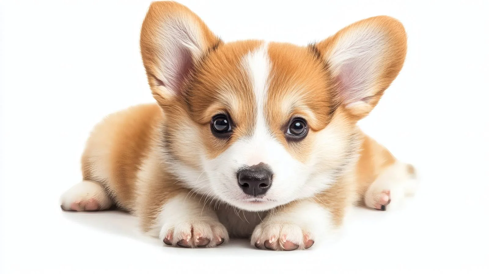 Adorable Welsh Corgi Puppy on White Background — free download from Dotvec