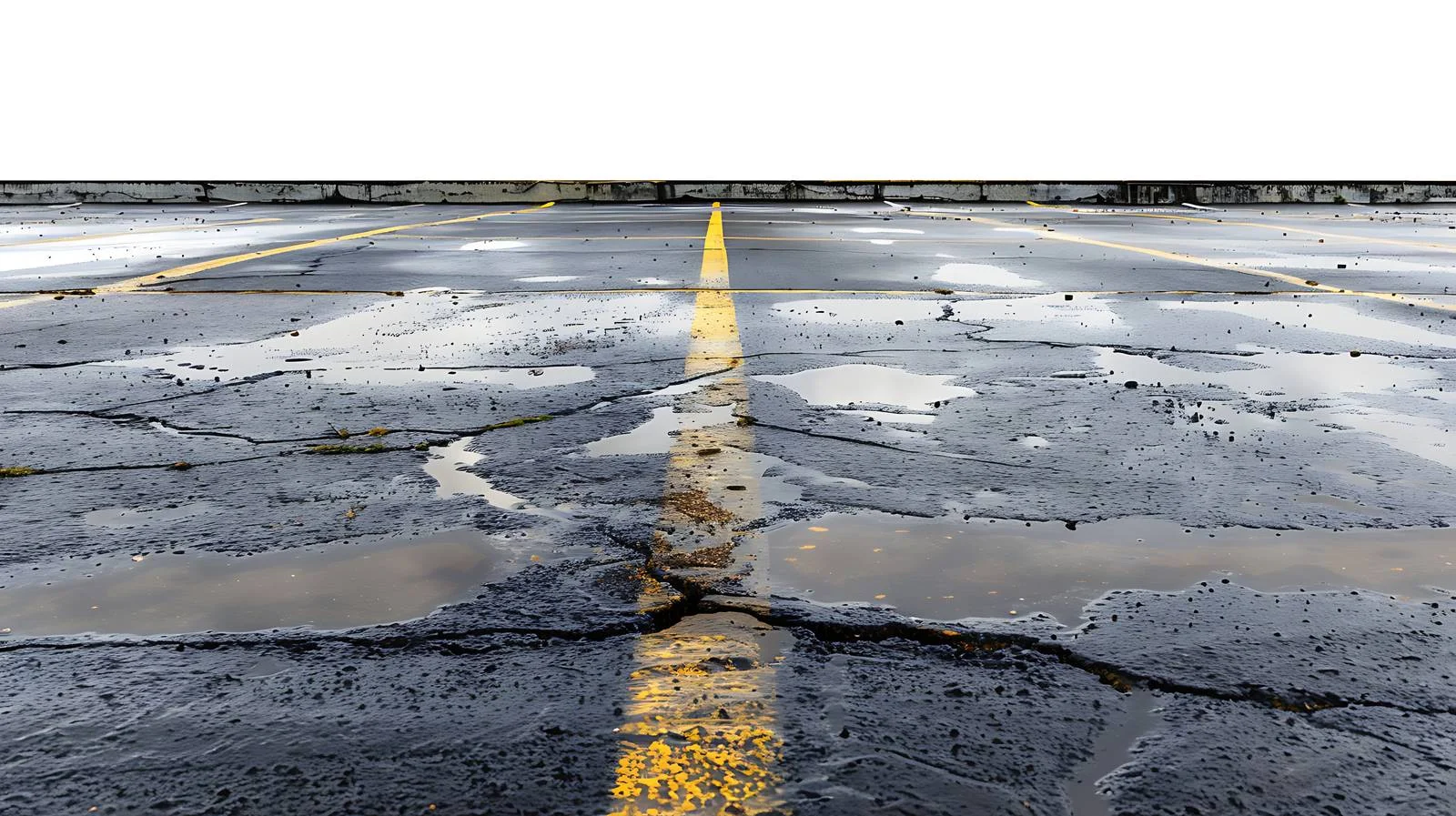 Oil spill on wet asphalt parking lot — free download from Dotvec