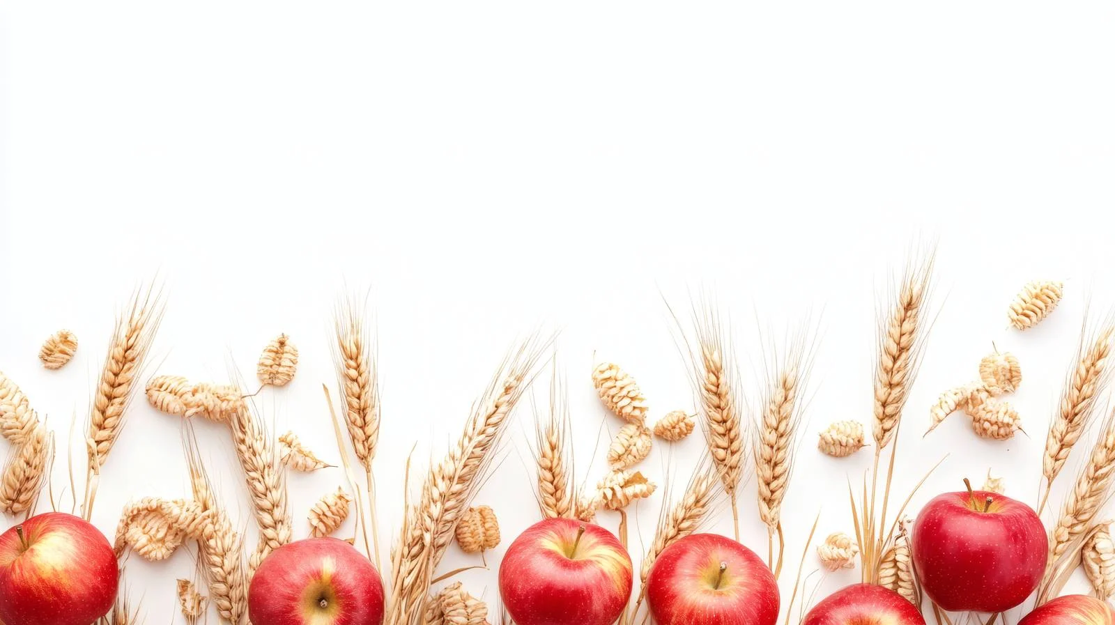 Harvested Wheat and Apples for Shavuot Festivities — free download from Dotvec
