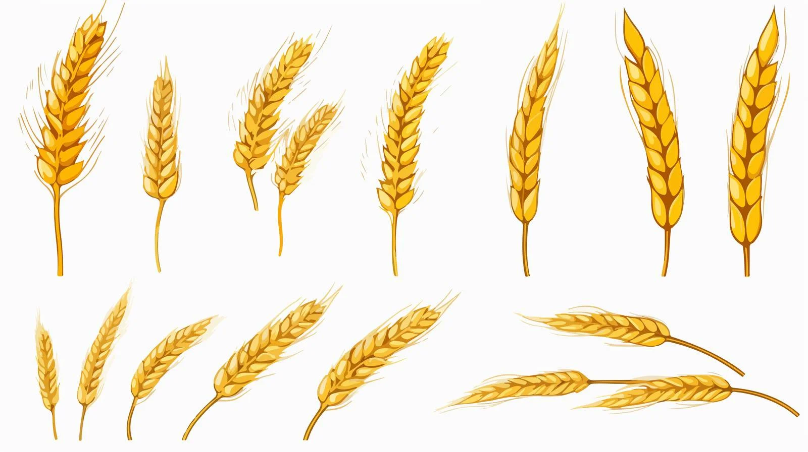 Hand-drawn Wheat Logo Collection Sketch — free download from Dotvec