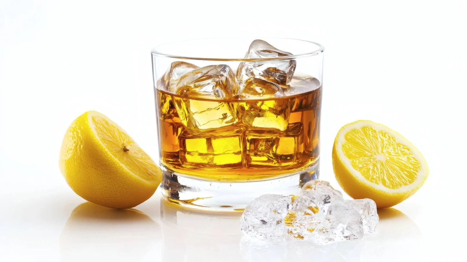 Classic Whiskey on Rocks with Lemon — free download from Dotvec