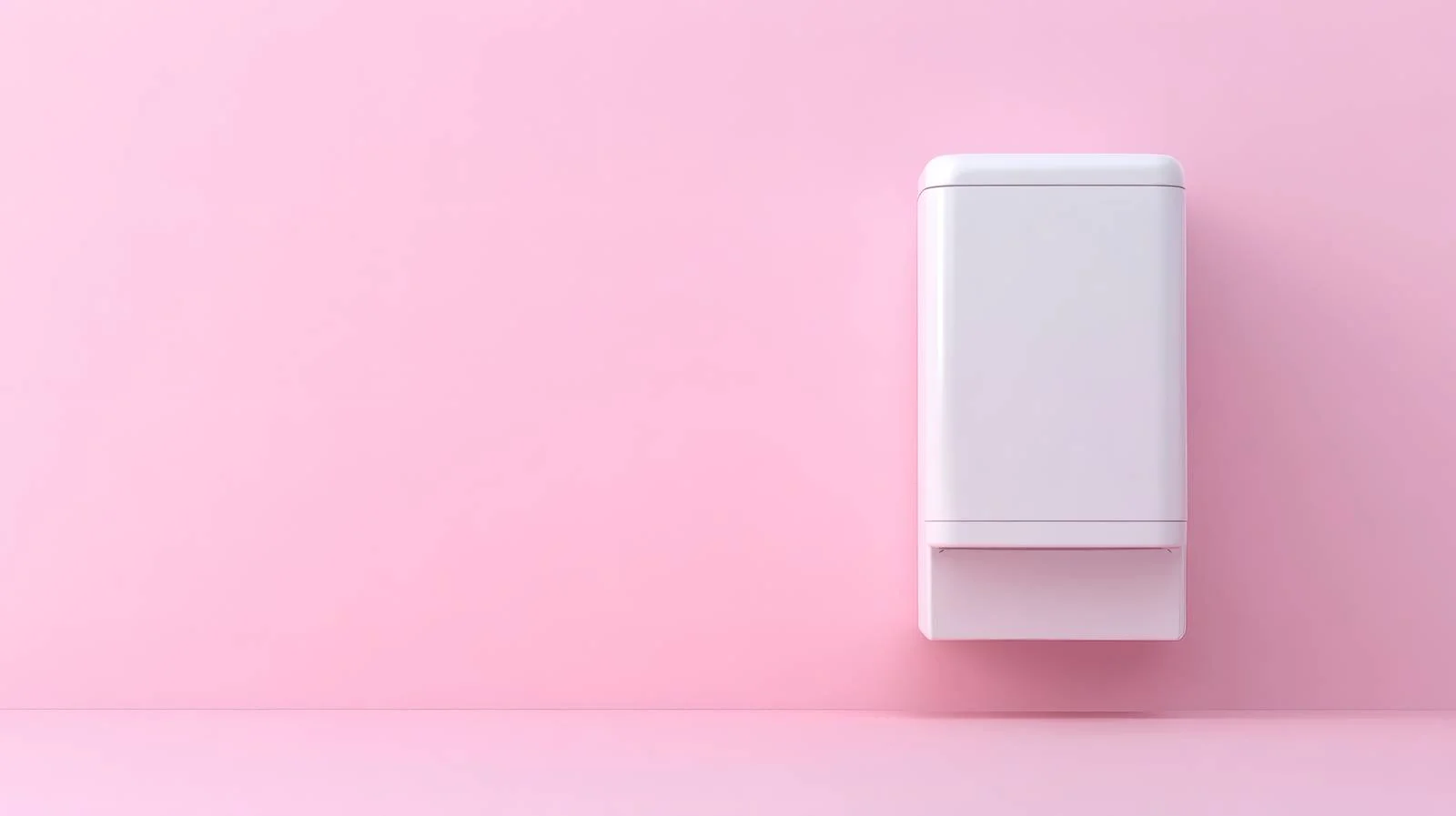 Elegant White Dispenser on Pink Isolated Background — free download from Dotvec