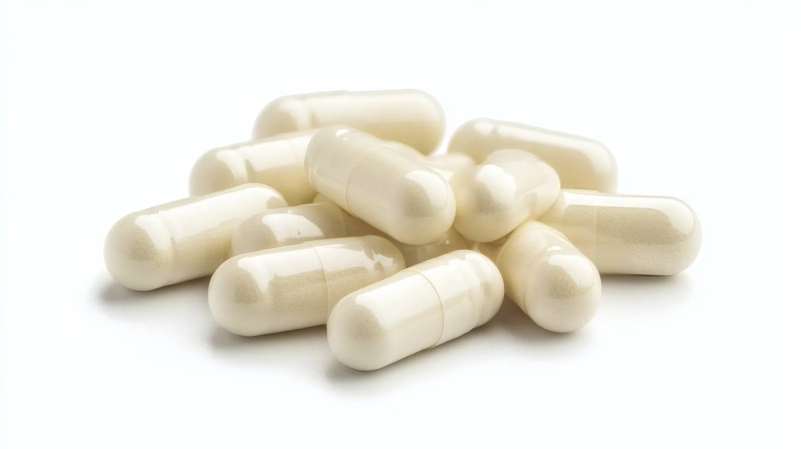 Isolated White Dietary Supplement Capsules — free download from Dotvec