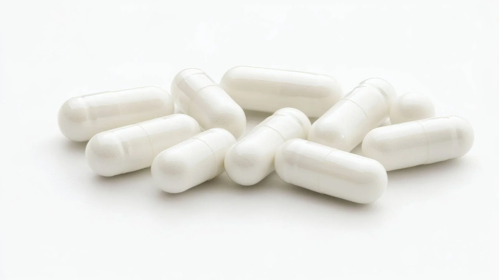 White Capsules Herbal Supplements on White — free download from Dotvec