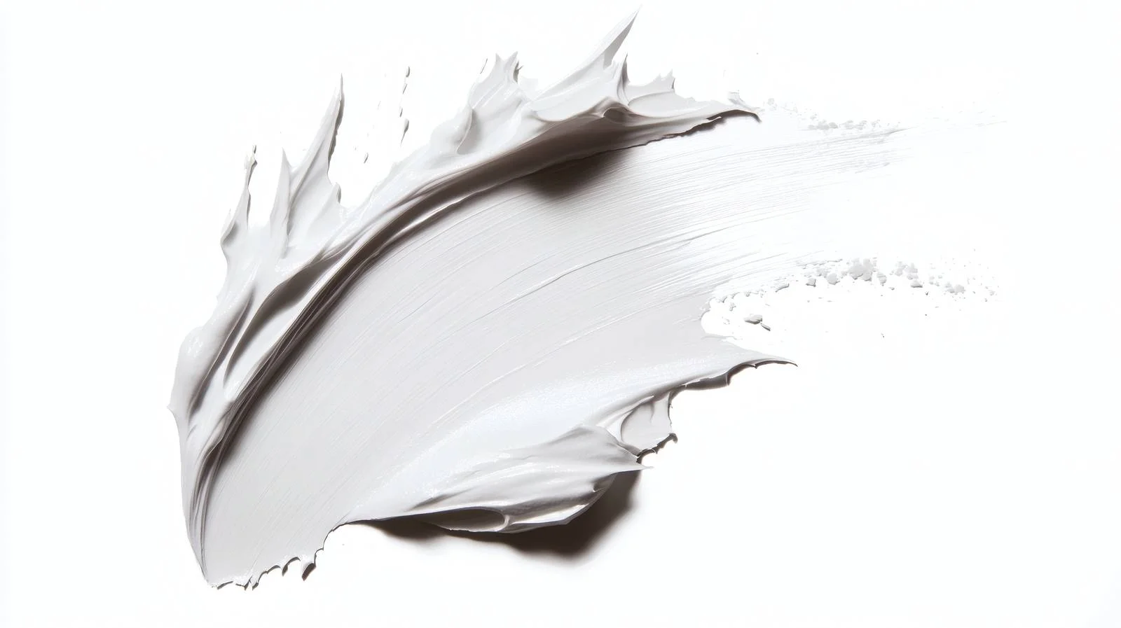 Smooth White Cream Smudge Isolated Swatch — free download from Dotvec