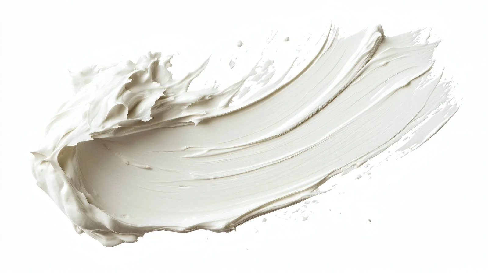 Elegant White Cream Smudge Swatch Isolated — free download from Dotvec