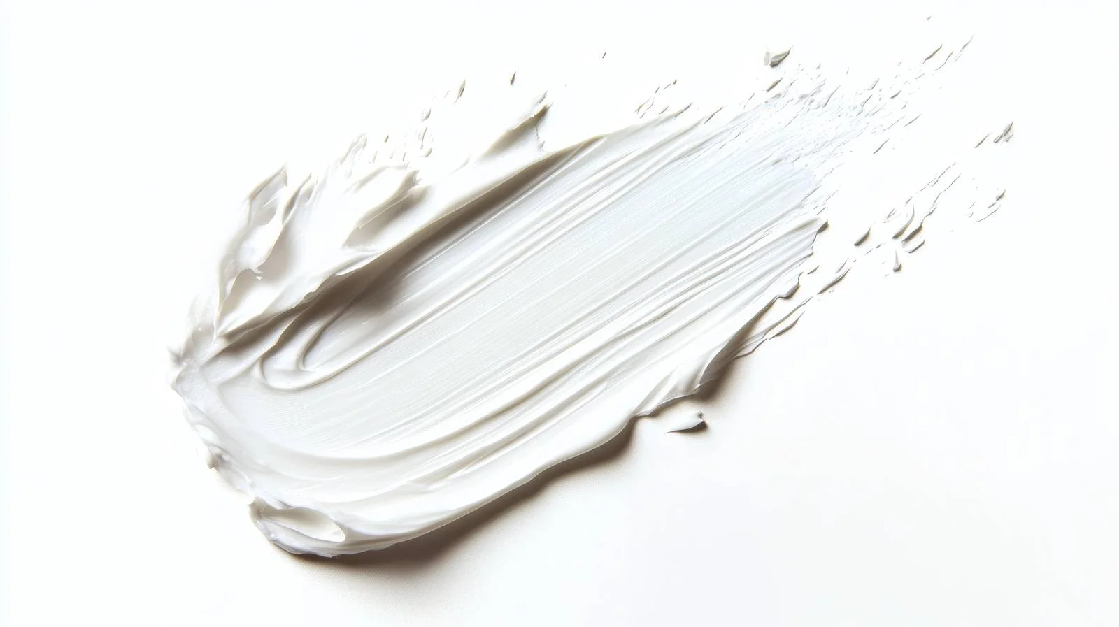 Creamy White Smudge Swatch on Isolated Background — free download from Dotvec