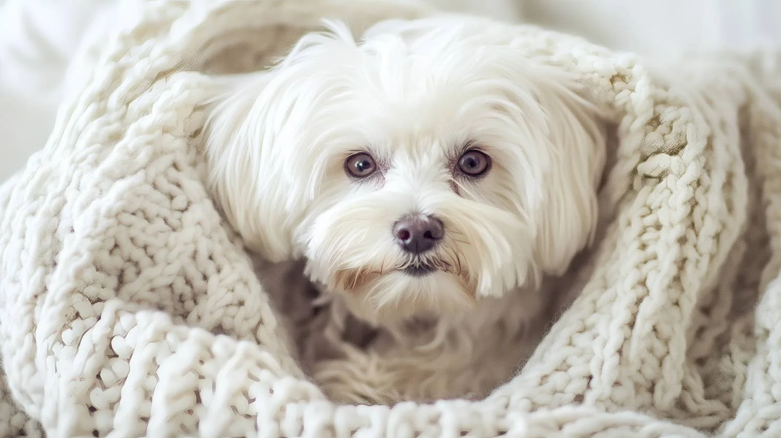 Elegant Maltese Dog in Home Setting — free download from Dotvec