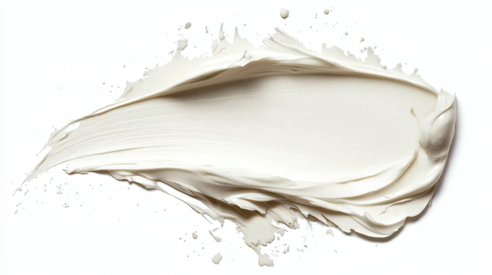 Creamy White Smudge Swatch on White Background — free download from Dotvec