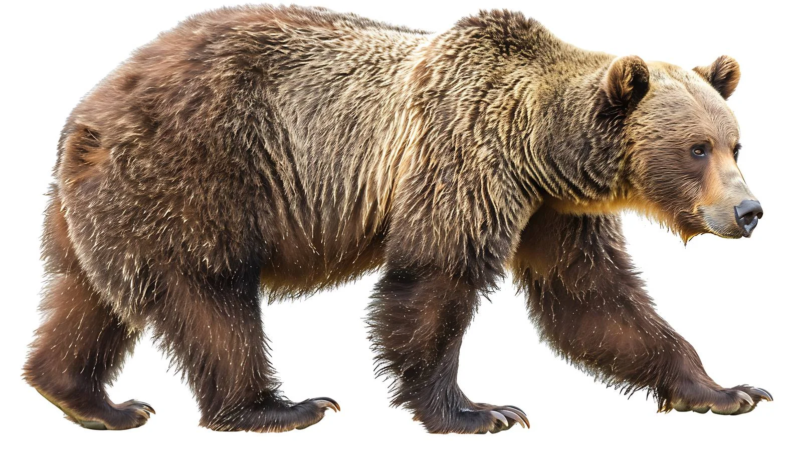 Close-up View of Isolated Brown Bear — free download from Dotvec