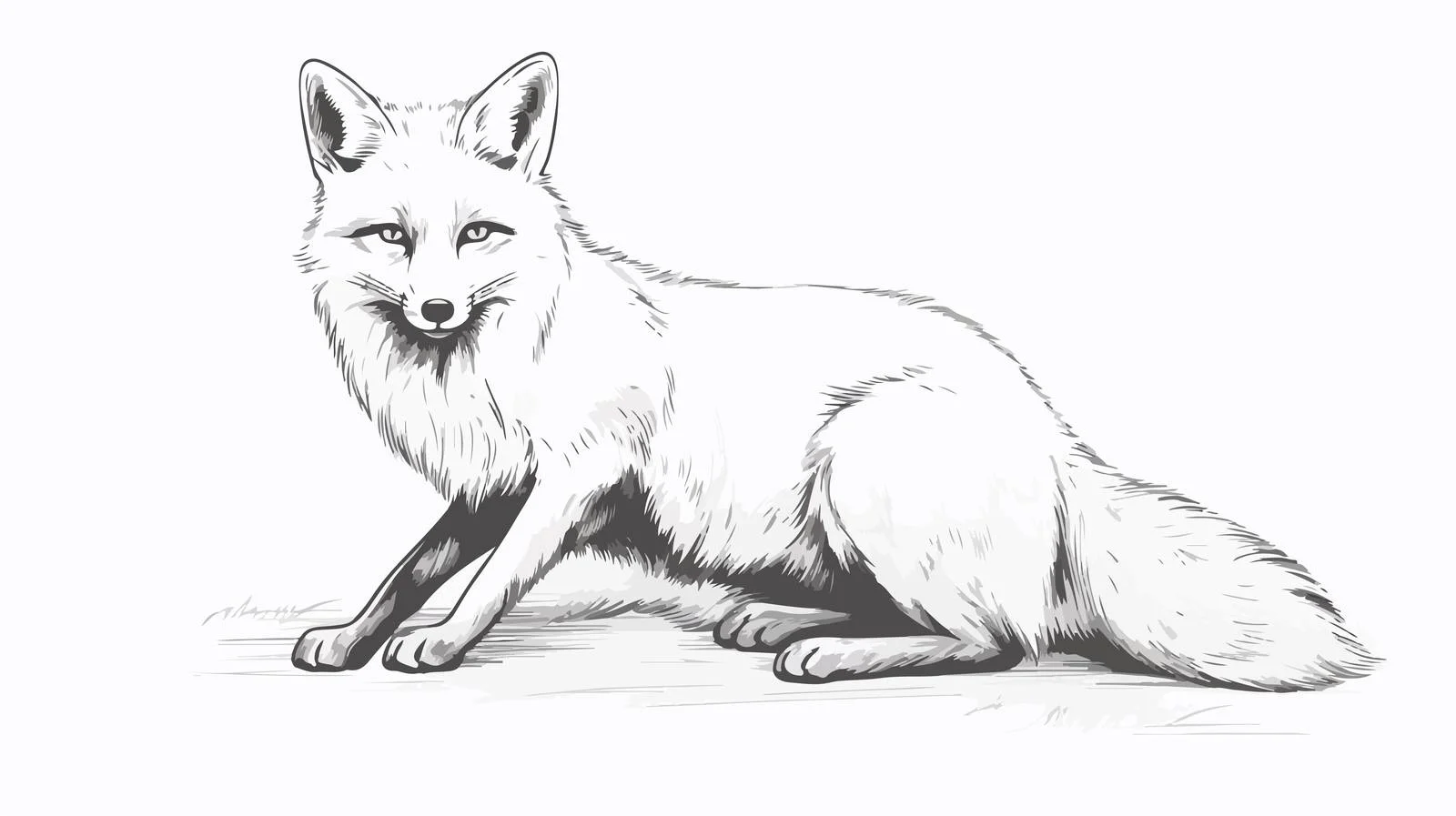 Wild Fox Hand-Drawn Sketch Vector Illustration — free download from Dotvec