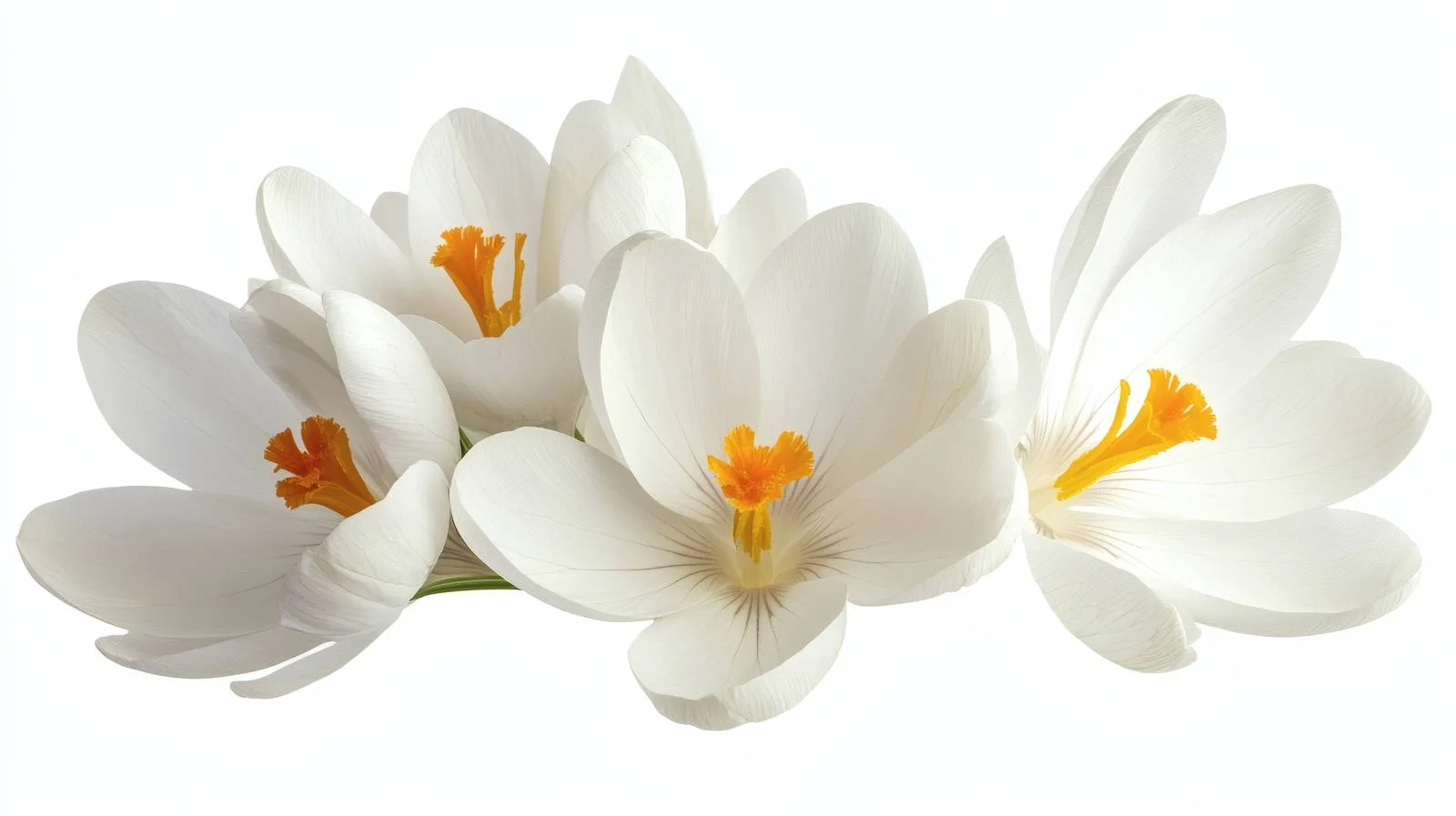 Elegant White Crocuses in Spring Isolation — free download from Dotvec