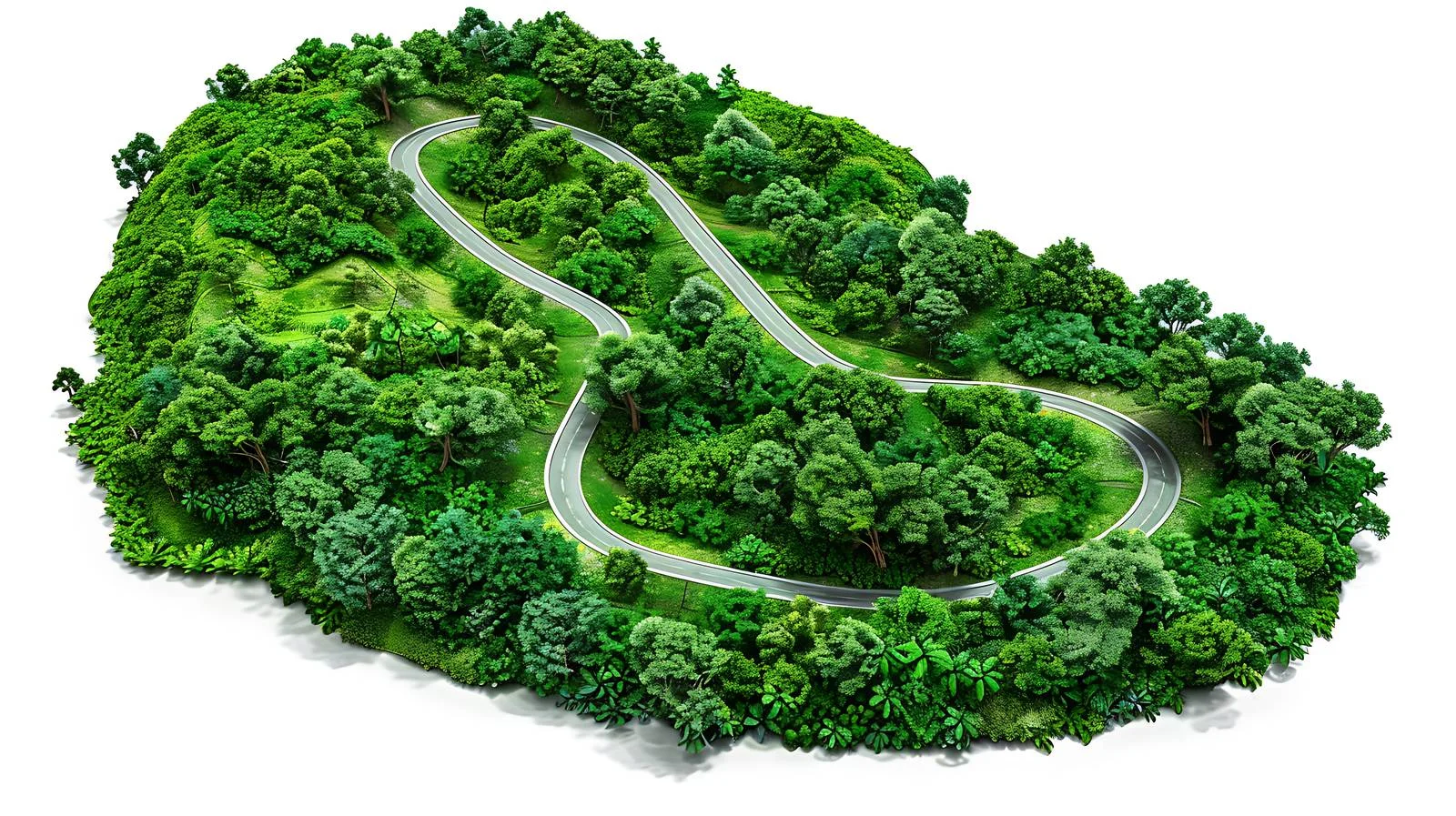 Serpentine Path Through Verdant Woodland – free serpent image from Dotvec