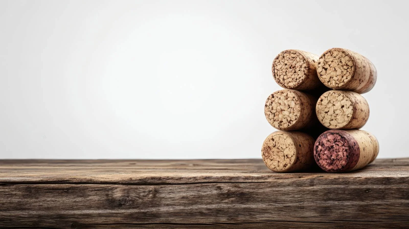 Elegant Wine Corks on Wooden Surface — free download from Dotvec