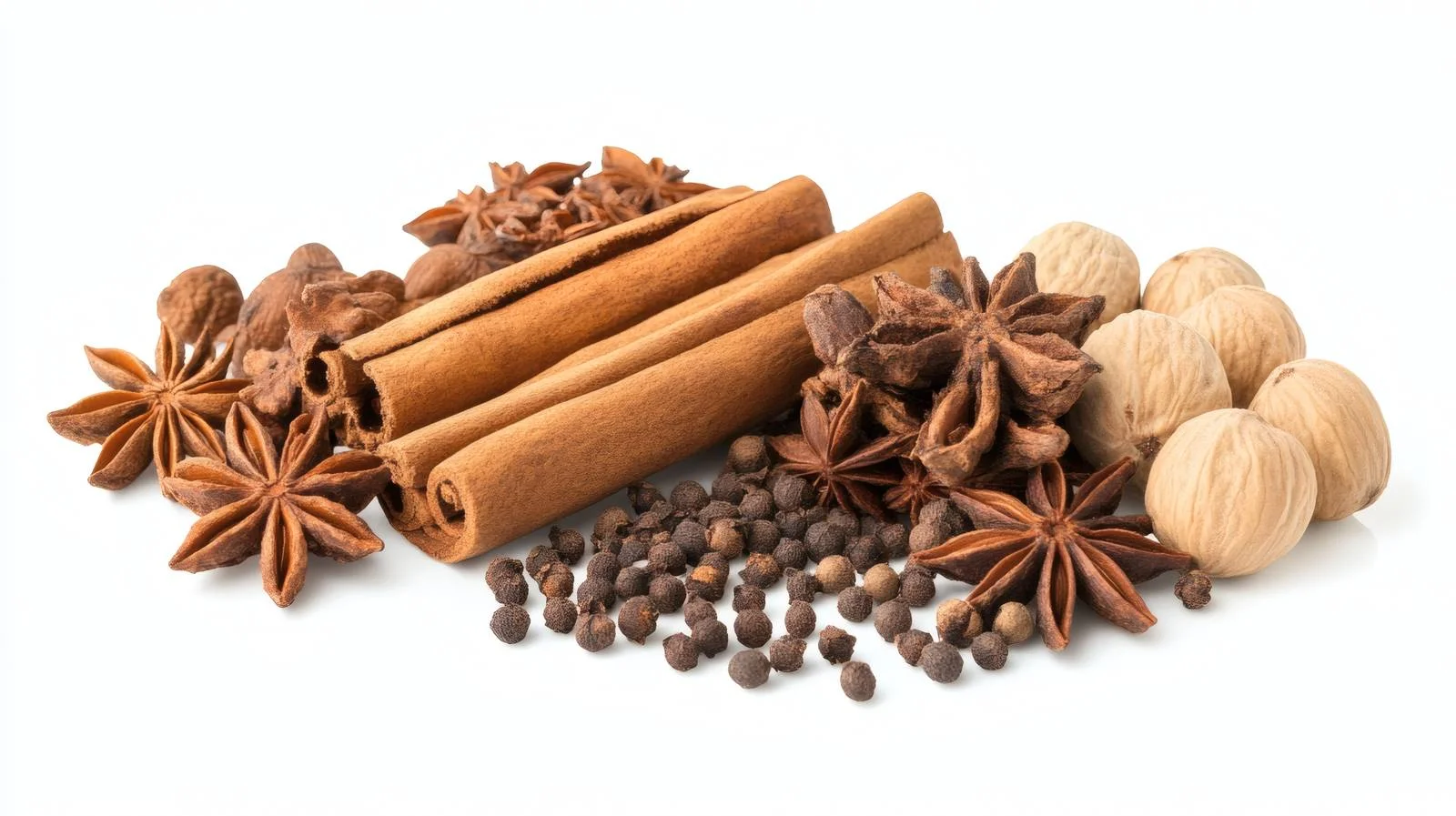 Winter Spices on White Background Elegance — free download from Dotvec