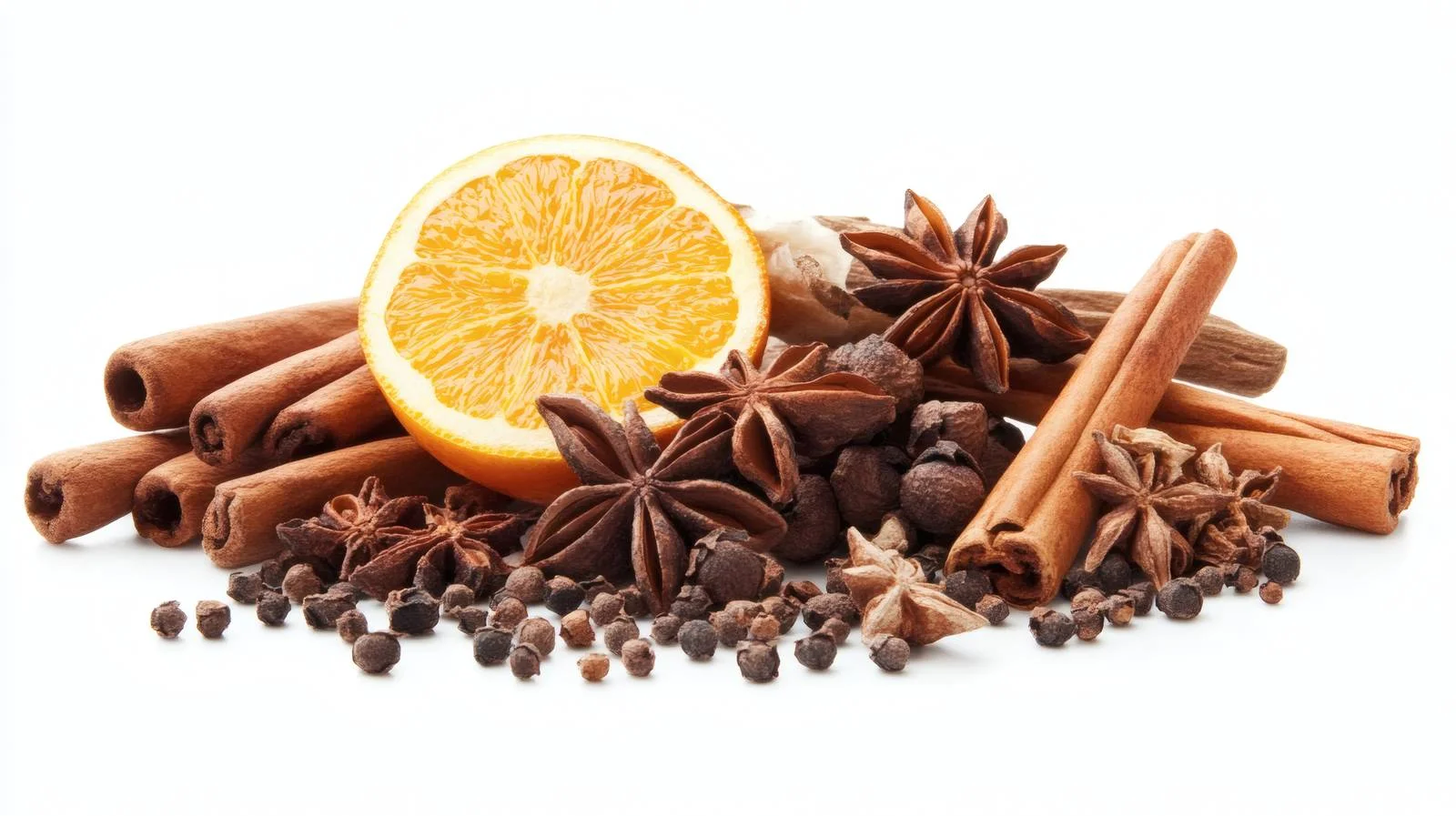 Festive Winter Spices on White Background — free download from Dotvec