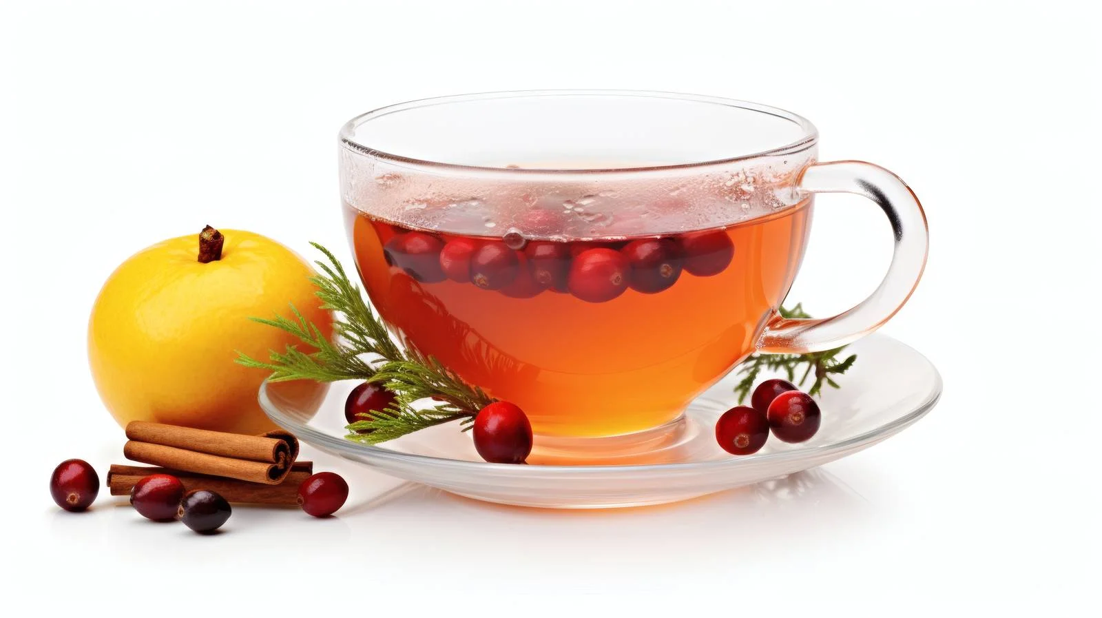 Exquisite Winter Fruit Tea on White — free download from Dotvec