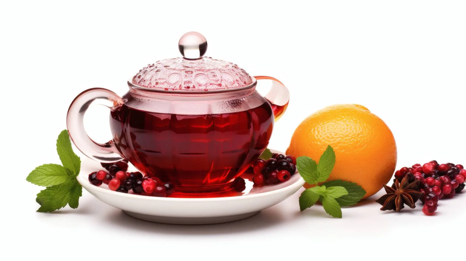 Premium Winter Fruit Tea on White — free download from Dotvec