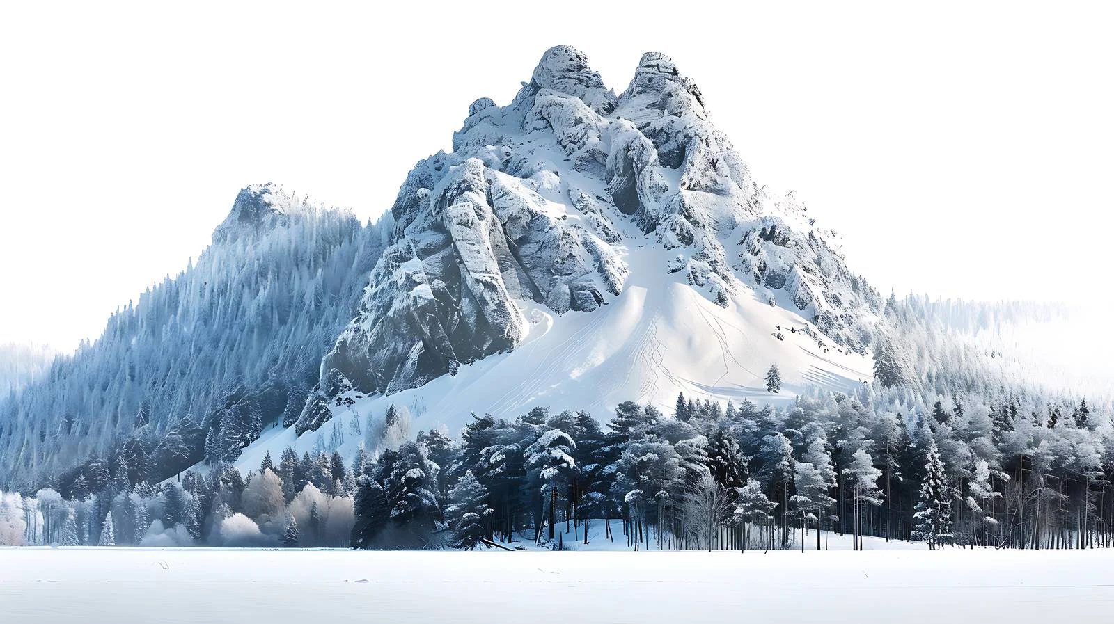 Snowy Sniezka Mountain in Poland — free download from Dotvec
