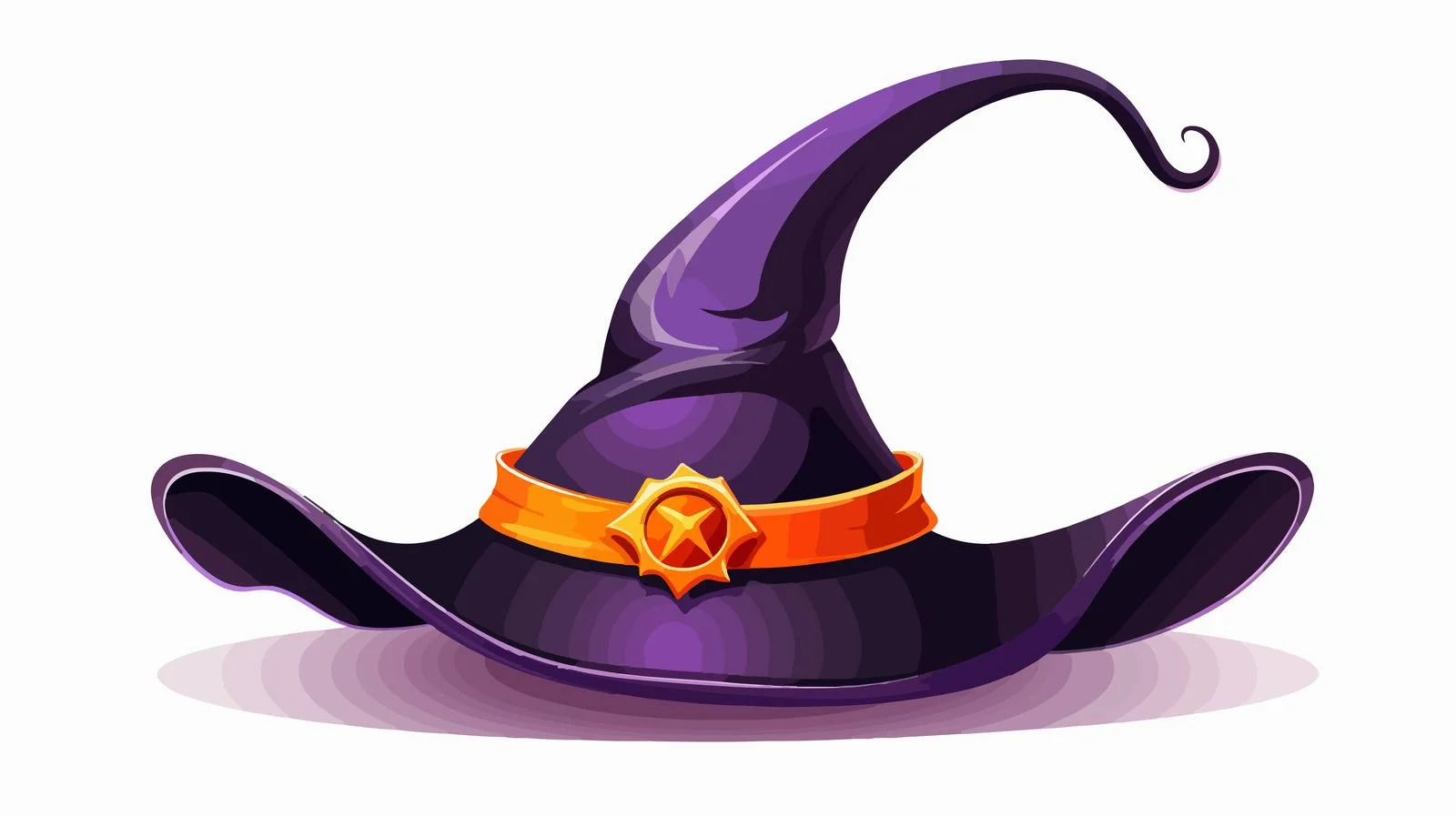 Witch Hat Silhouette Vector Element — free download from Dotvec