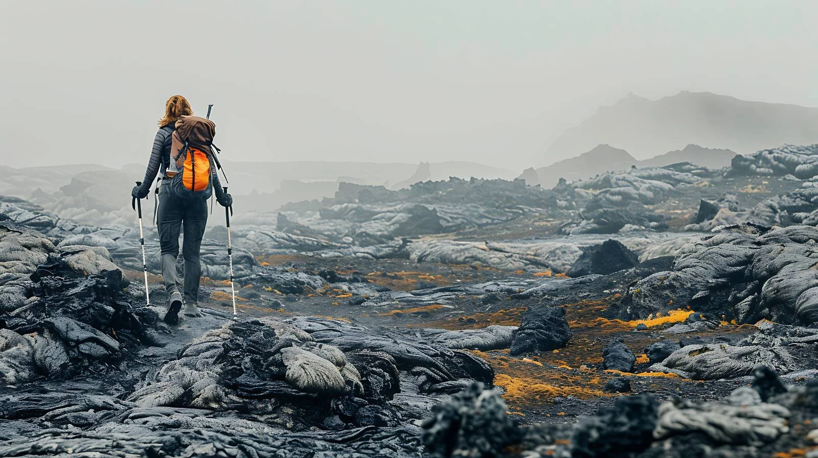 Exploring Krafla Volcanic Lava Fields on Foot — free download from Dotvec