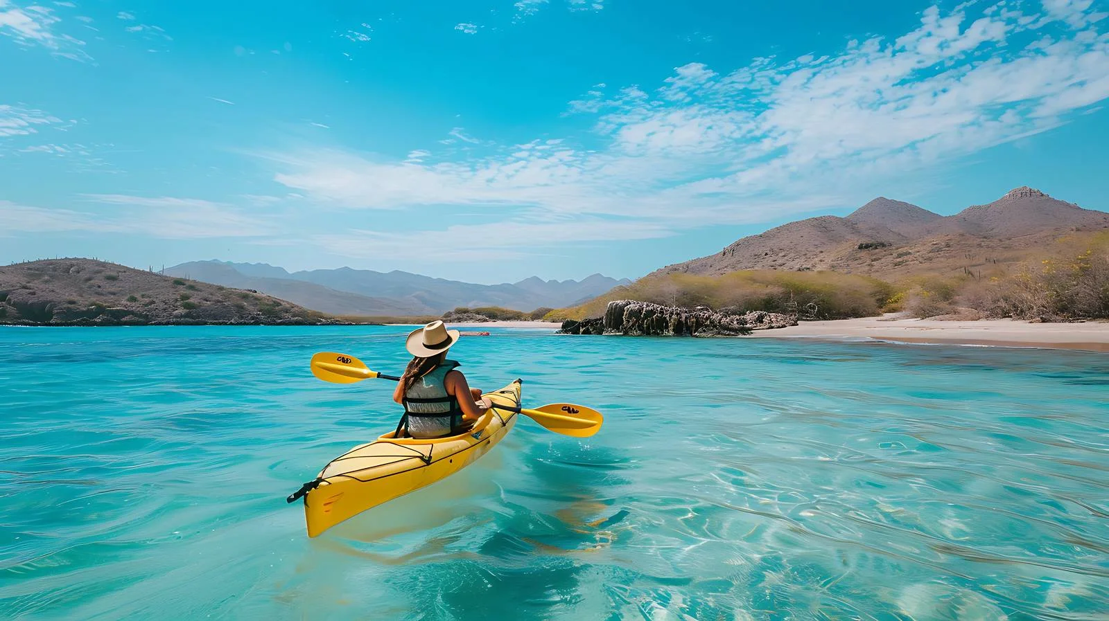 Exploring Bahia de Loreto in a Kayak — free download from Dotvec