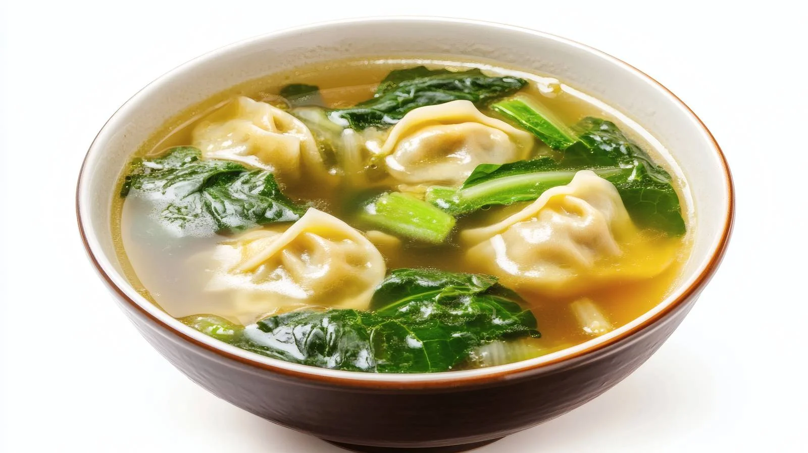Traditional Wonton Soup on White Background — free download from Dotvec