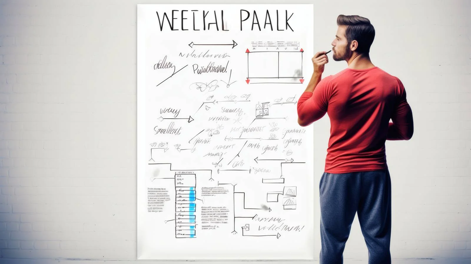 Fitness Program on White Background — free download from Dotvec