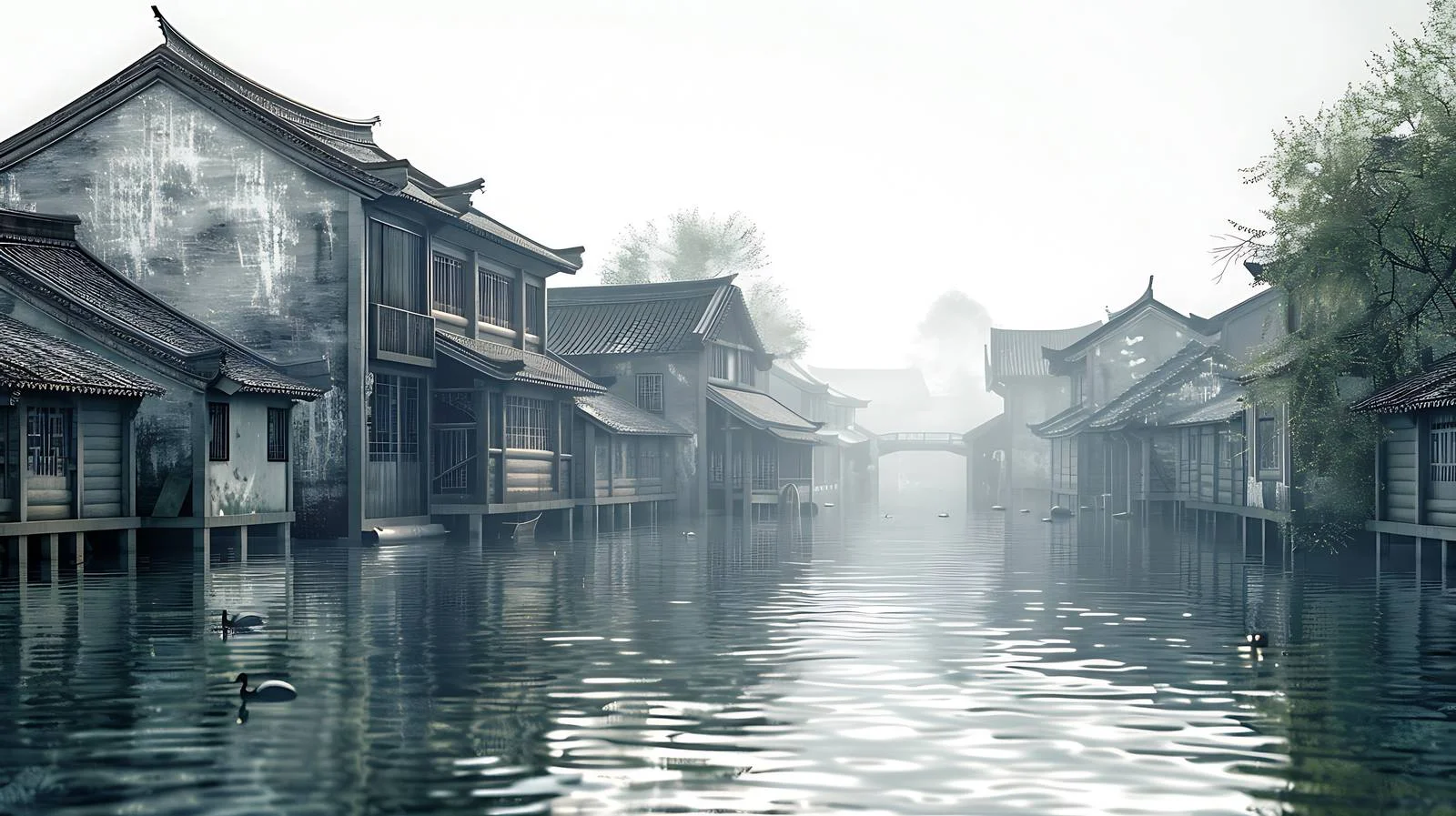 Tranquil Wuzhen Water Town Scenery — free download from Dotvec