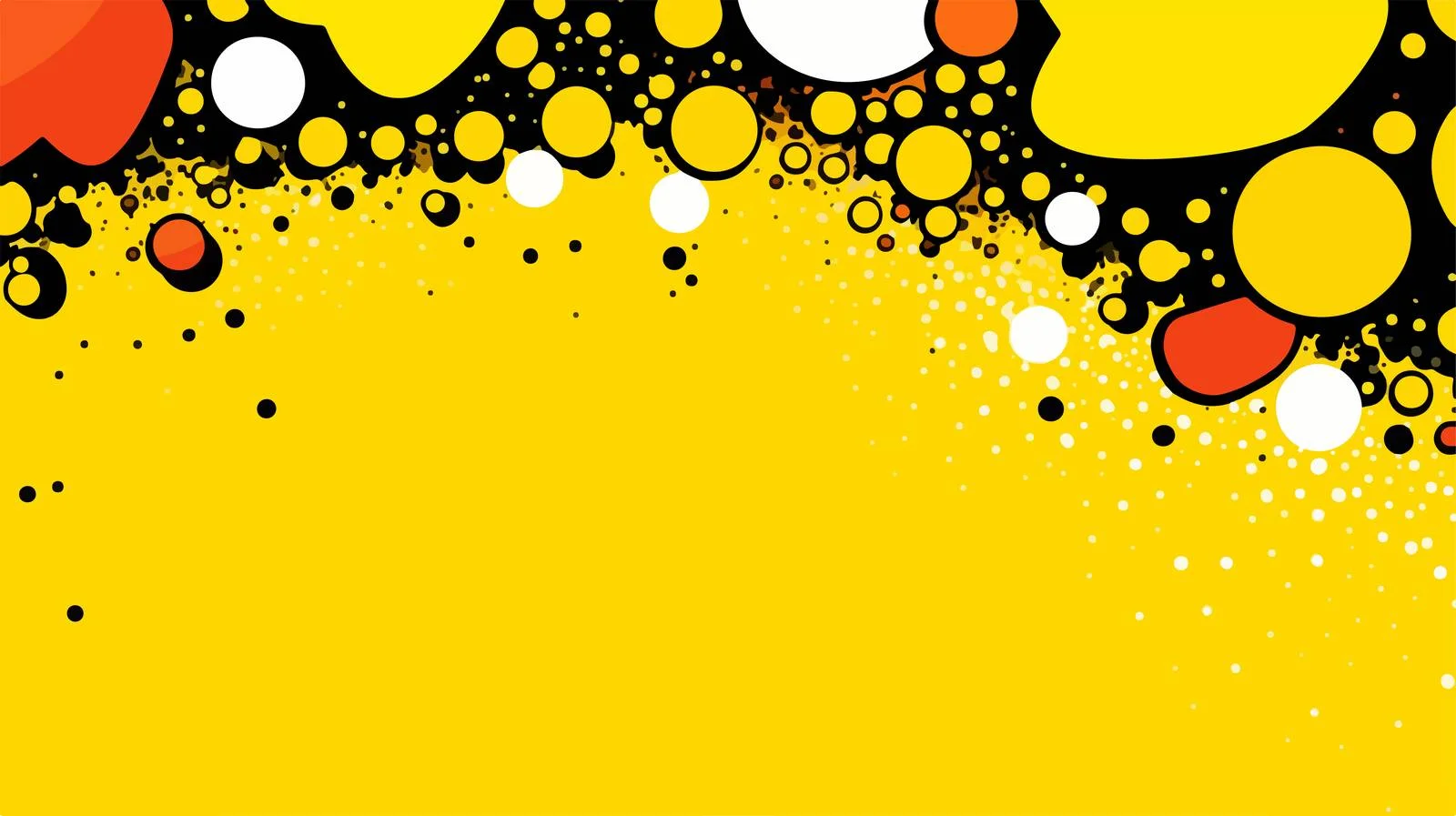 Yellow Comic Cartoon Halftone Vector Background — free download from Dotvec