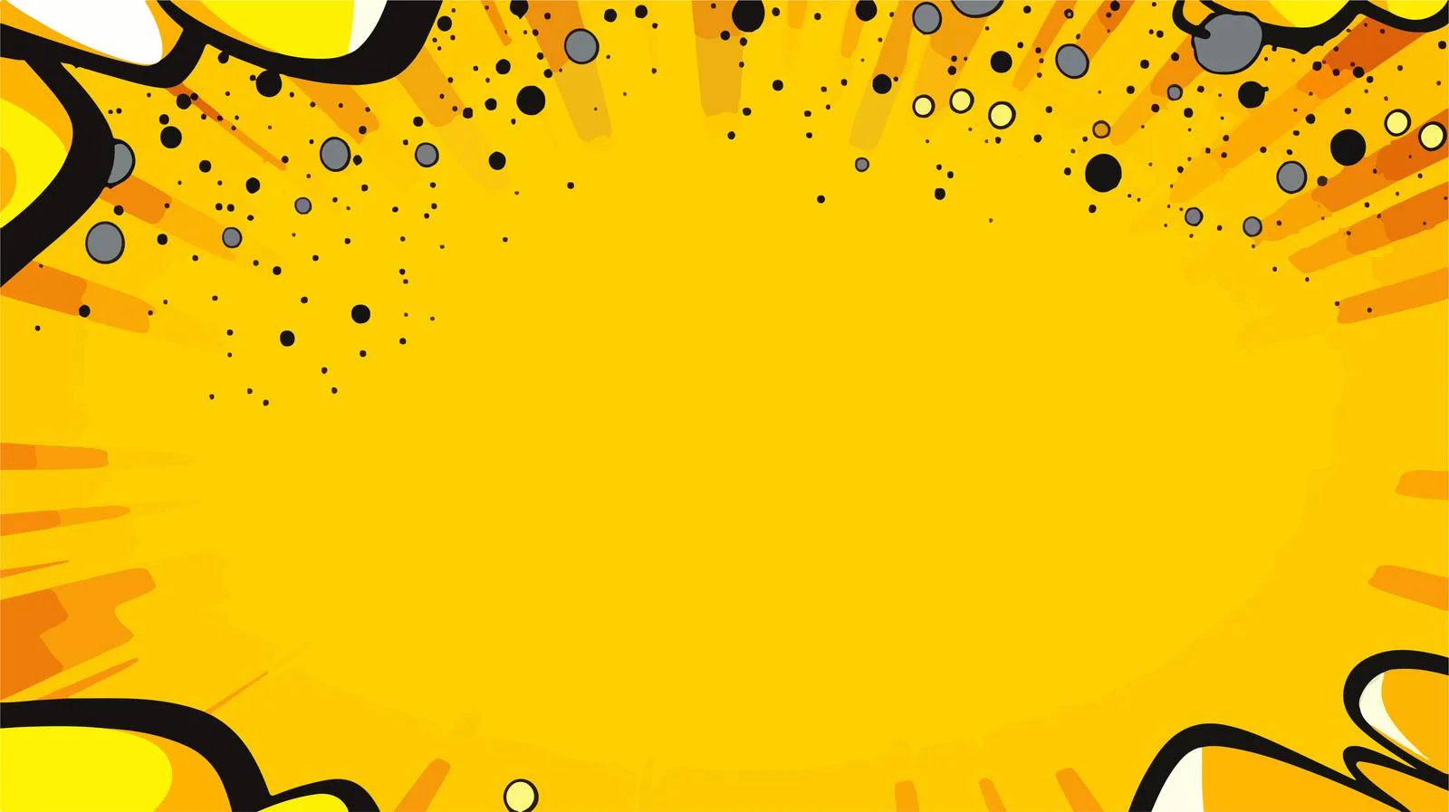 Comic Halftone Yellow Background Vector Illustration — free download from Dotvec