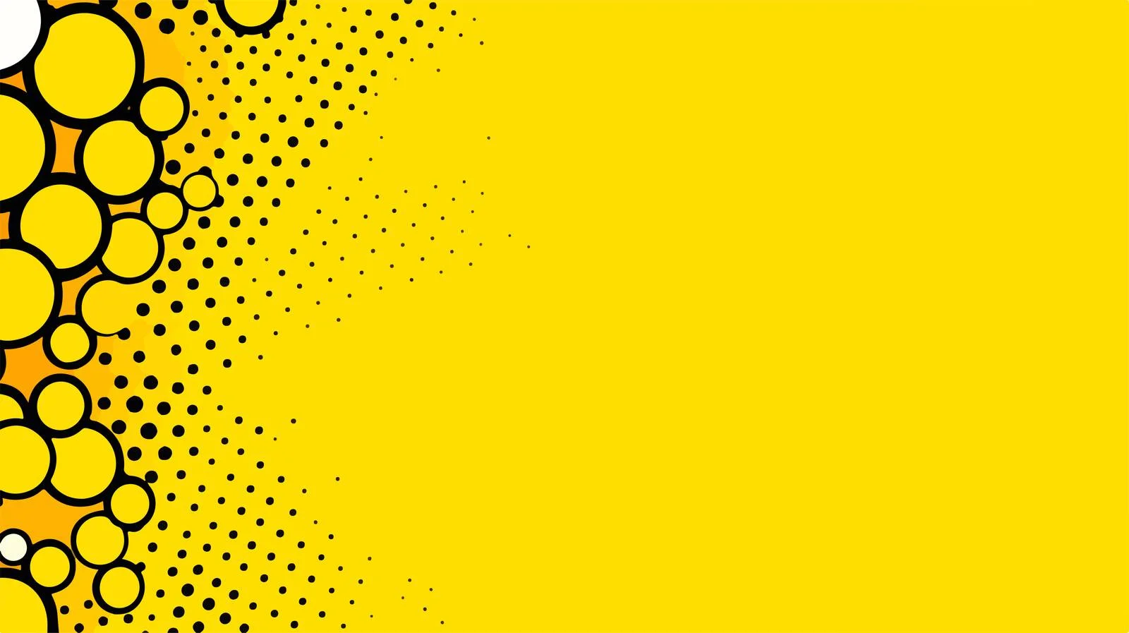 Yellow Comic Cartoon Halftone Background — free download from Dotvec