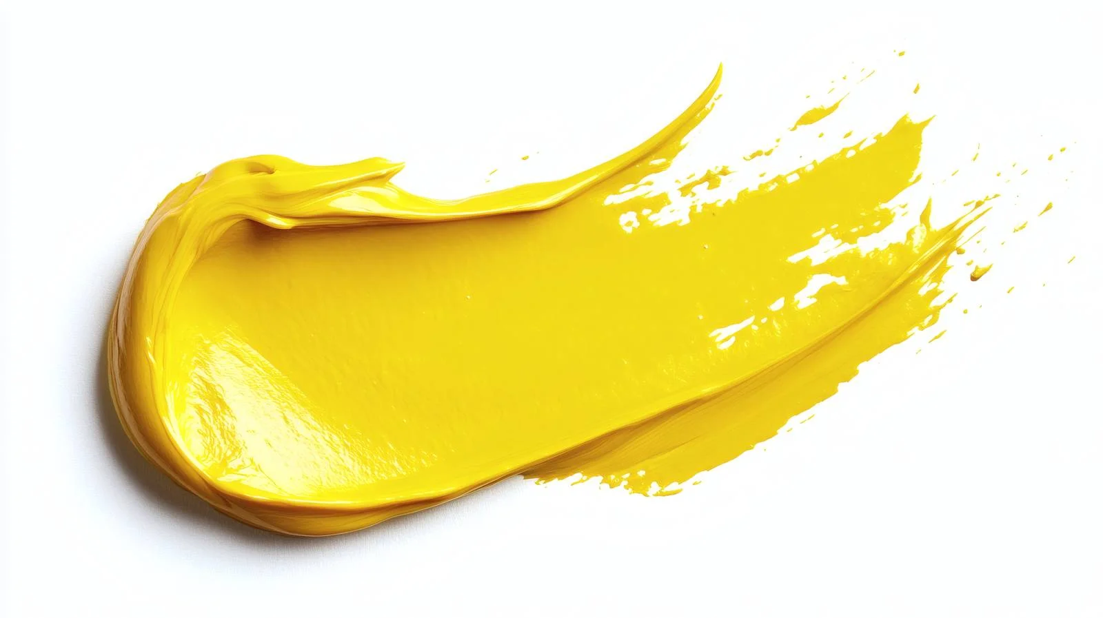 Yellow Cosmetic Cream Swatch on White — free download from Dotvec
