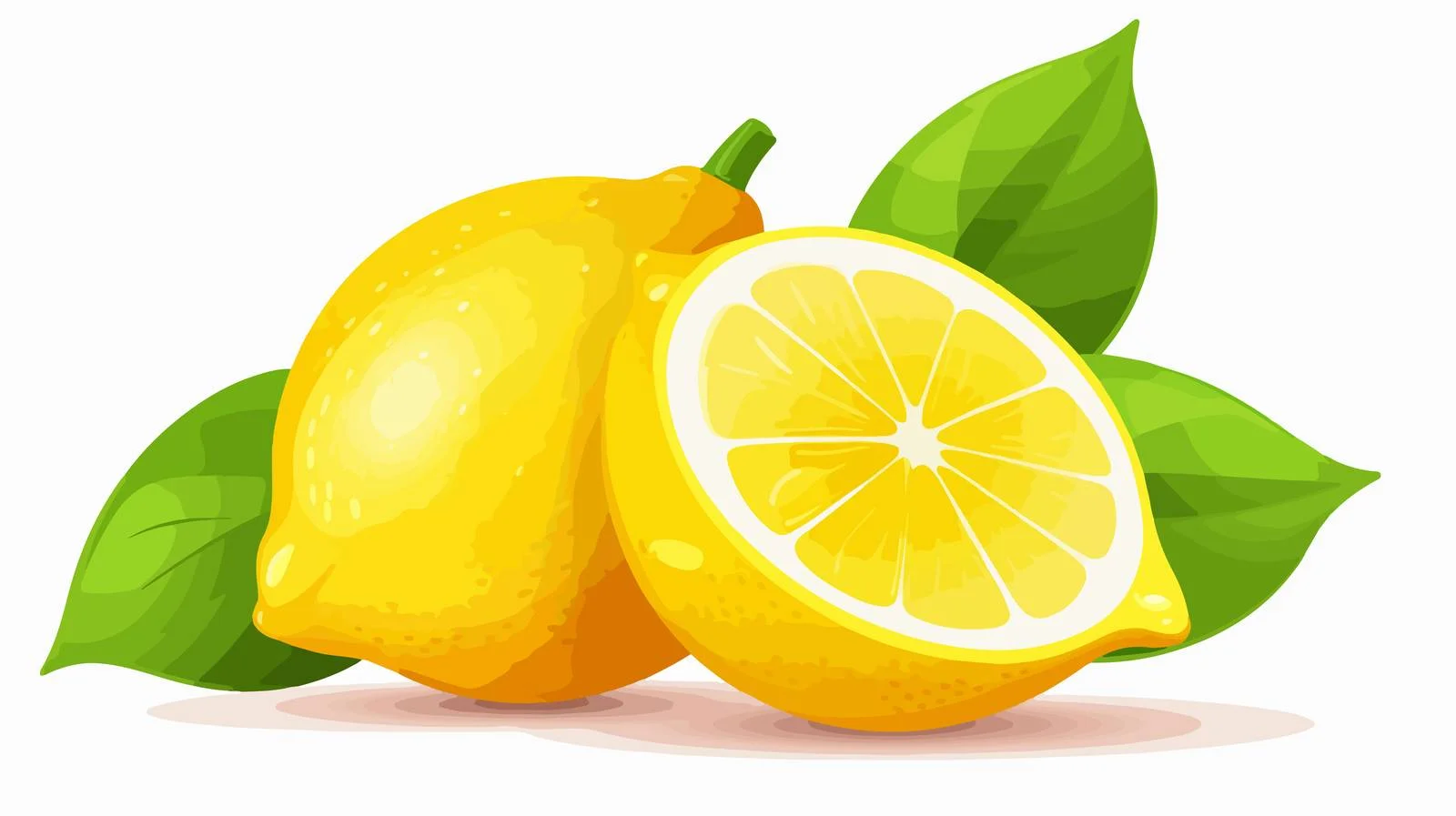 Yellow Lemon Vector Illustration — free download from Dotvec