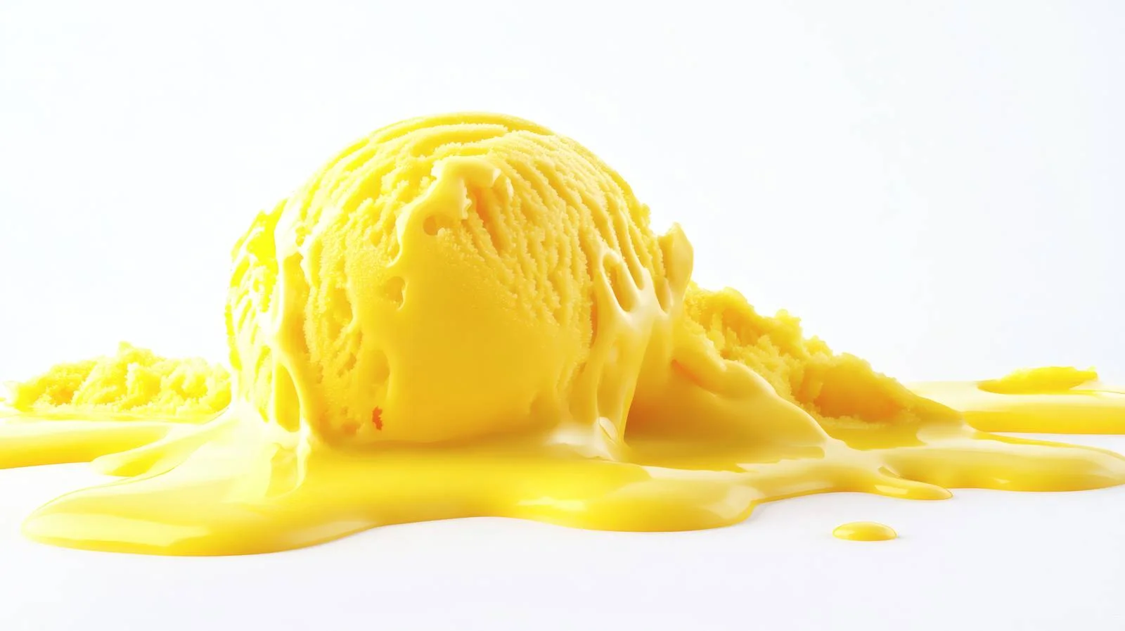 Sumptuous Yellow Mango Melting Ice Cream — free download from Dotvec
